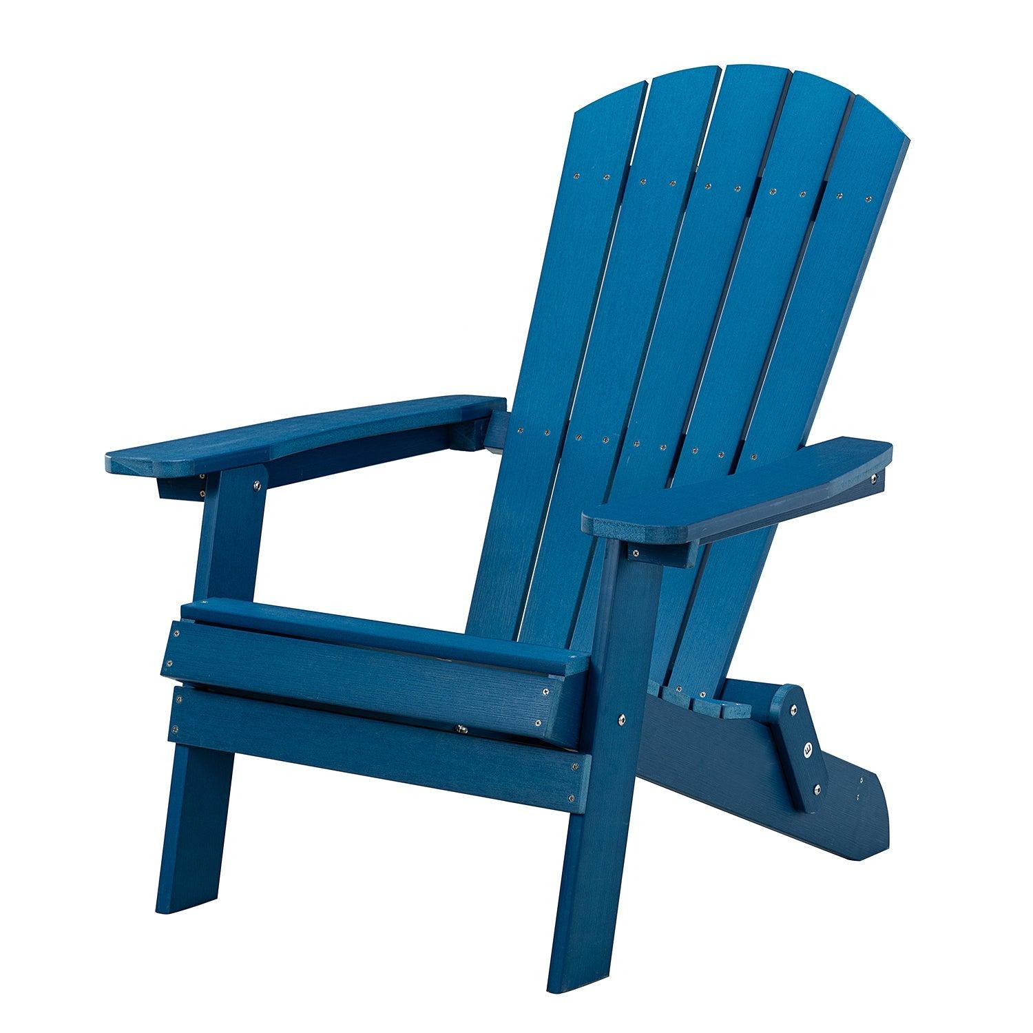 Plastic Folding Adirondack Chair - Blue