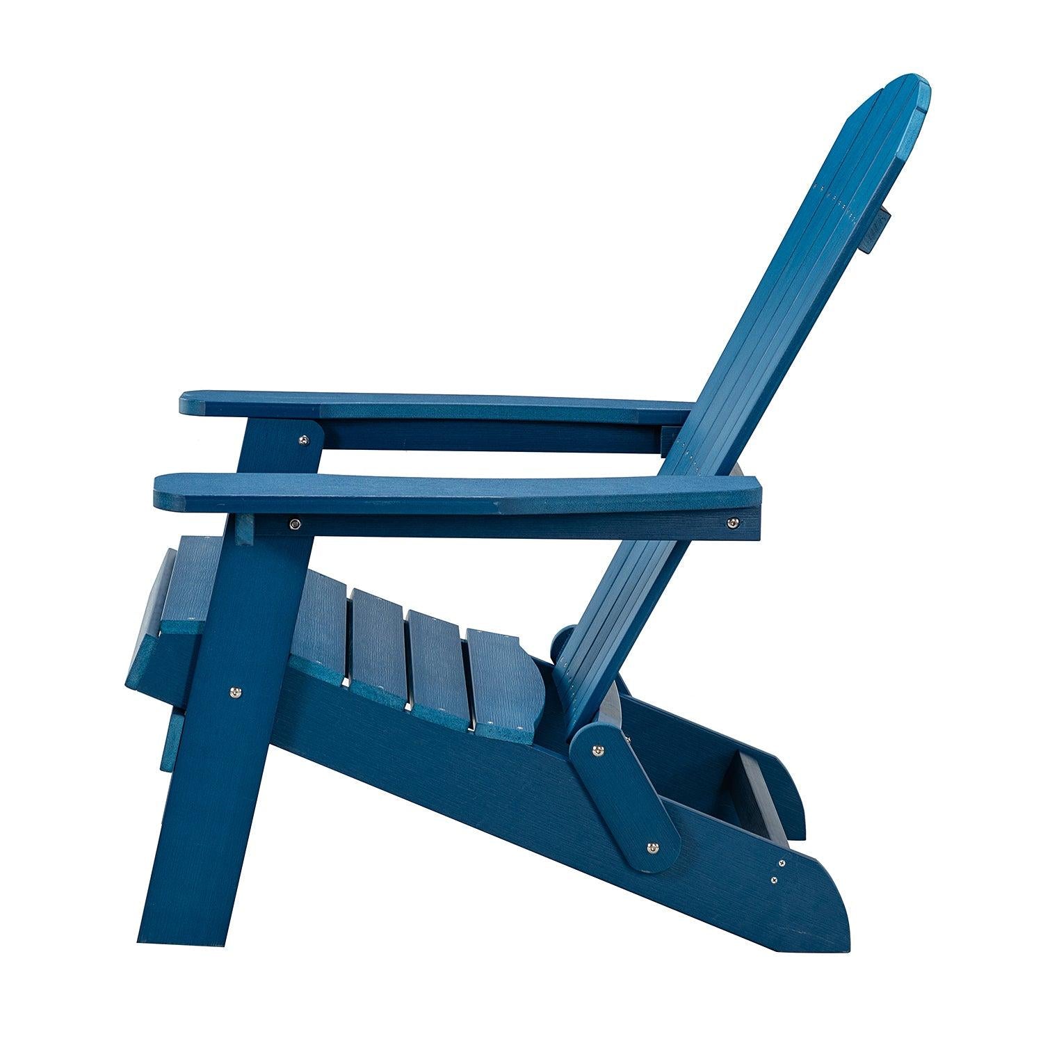 Plastic Folding Adirondack Chair - Blue