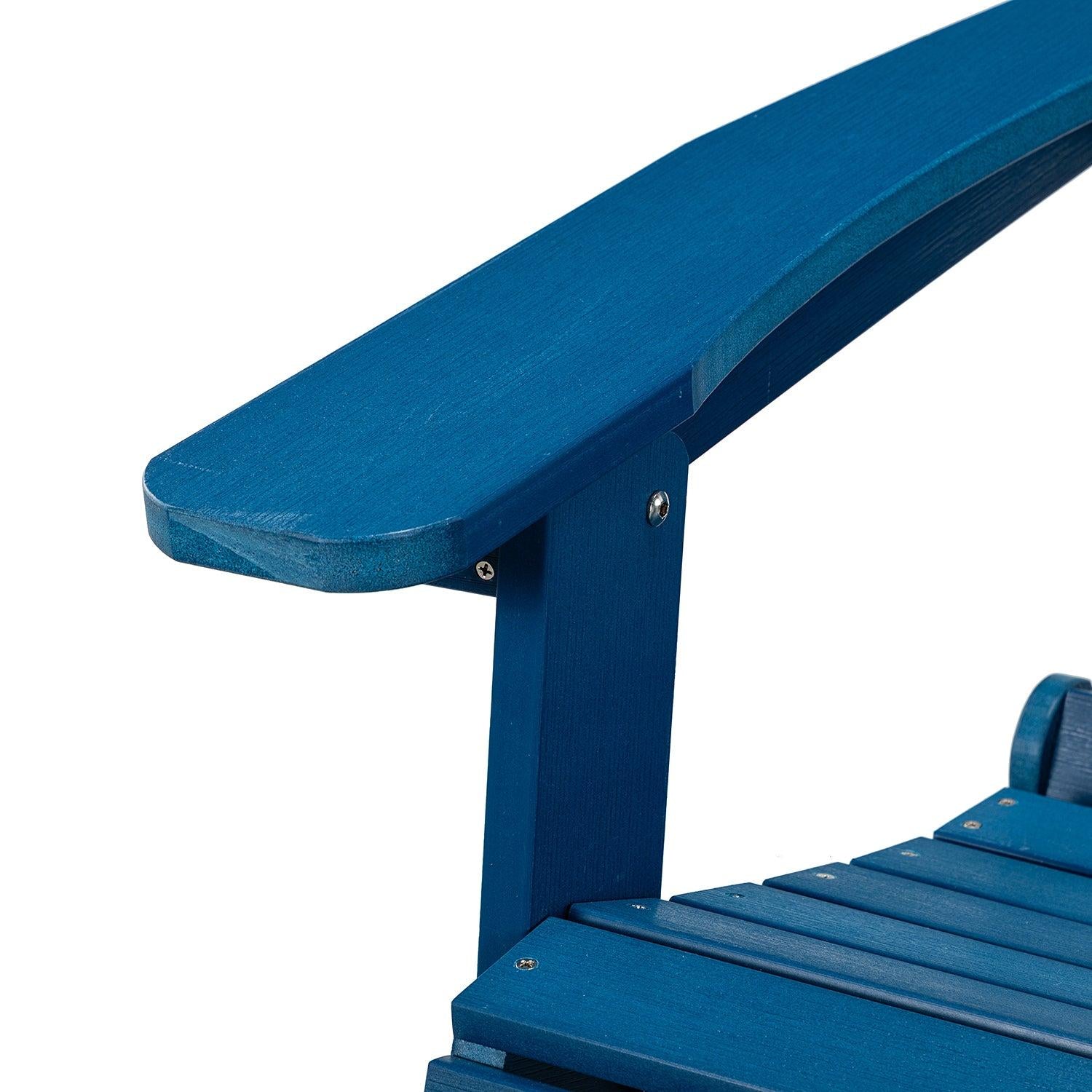 Plastic Folding Adirondack Chair - Blue