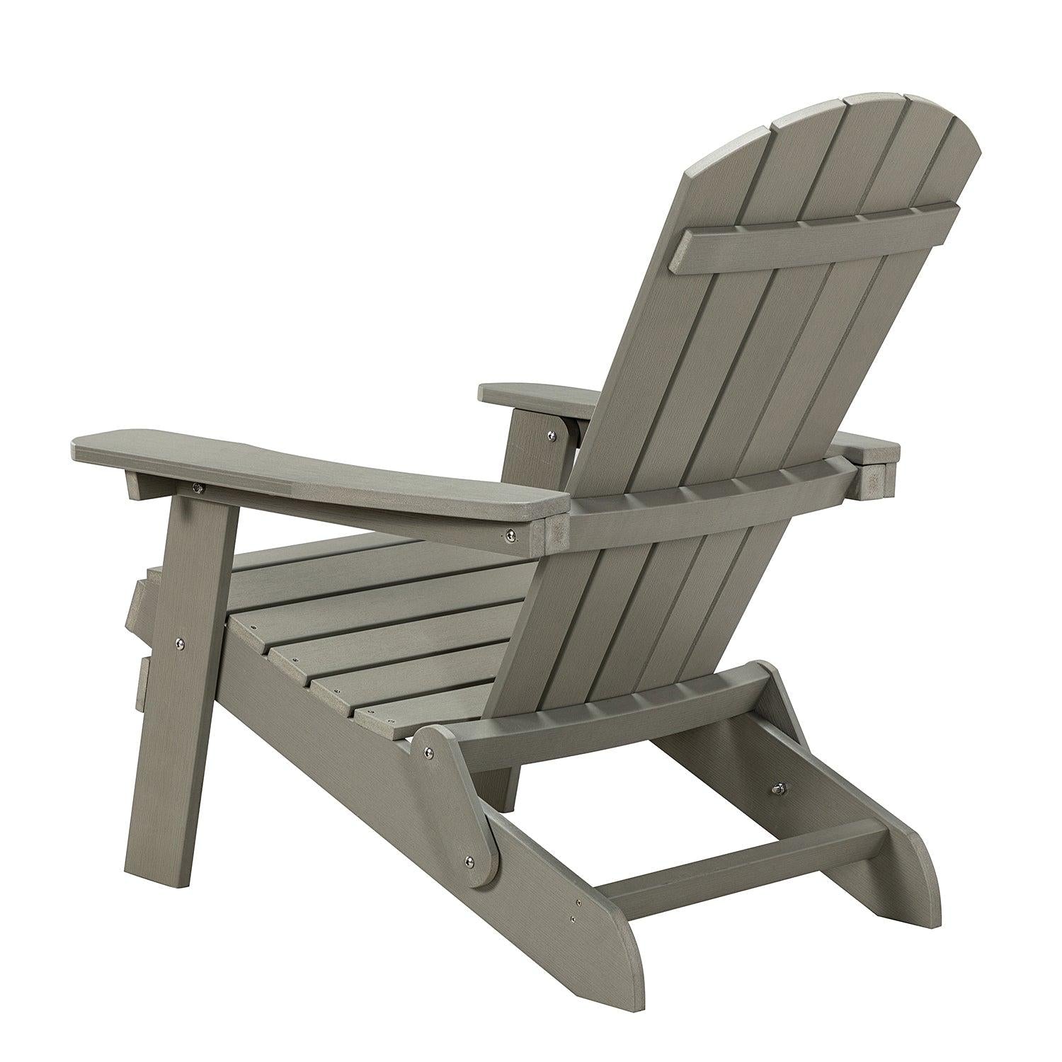 Plastic Folding Adirondack Chair - Gray