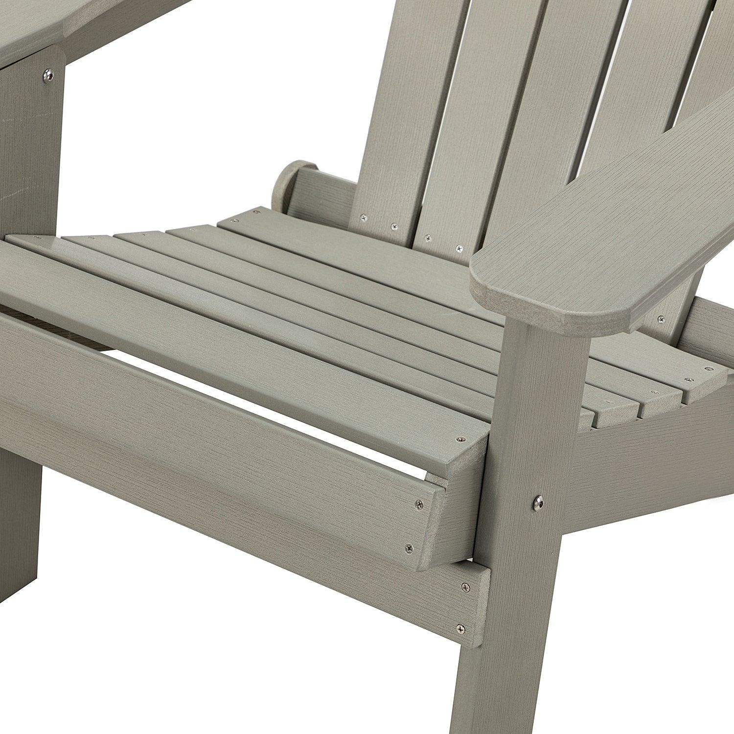 Plastic Folding Adirondack Chair - Gray