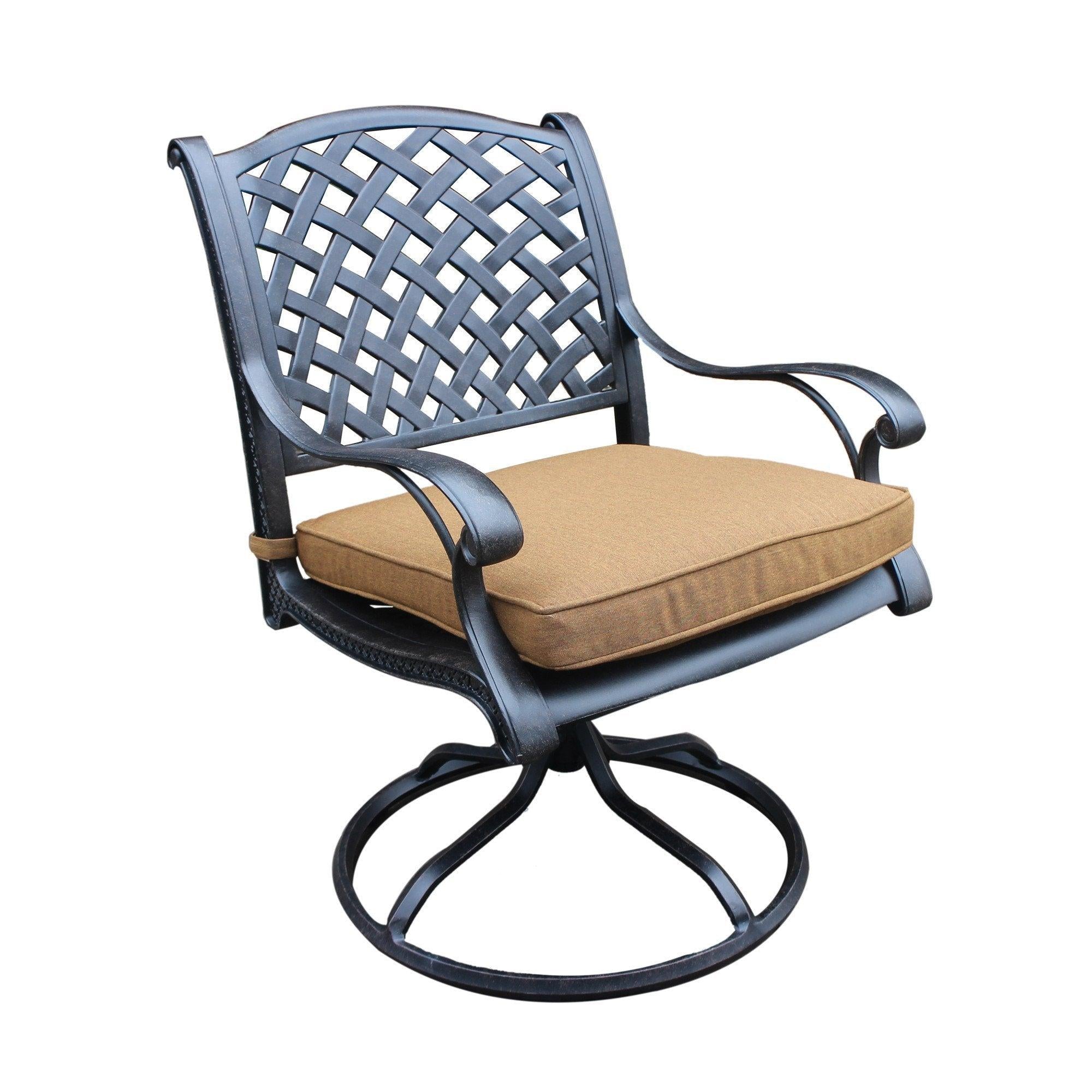 Set of 2 Dining Swivel Rocker - Brown