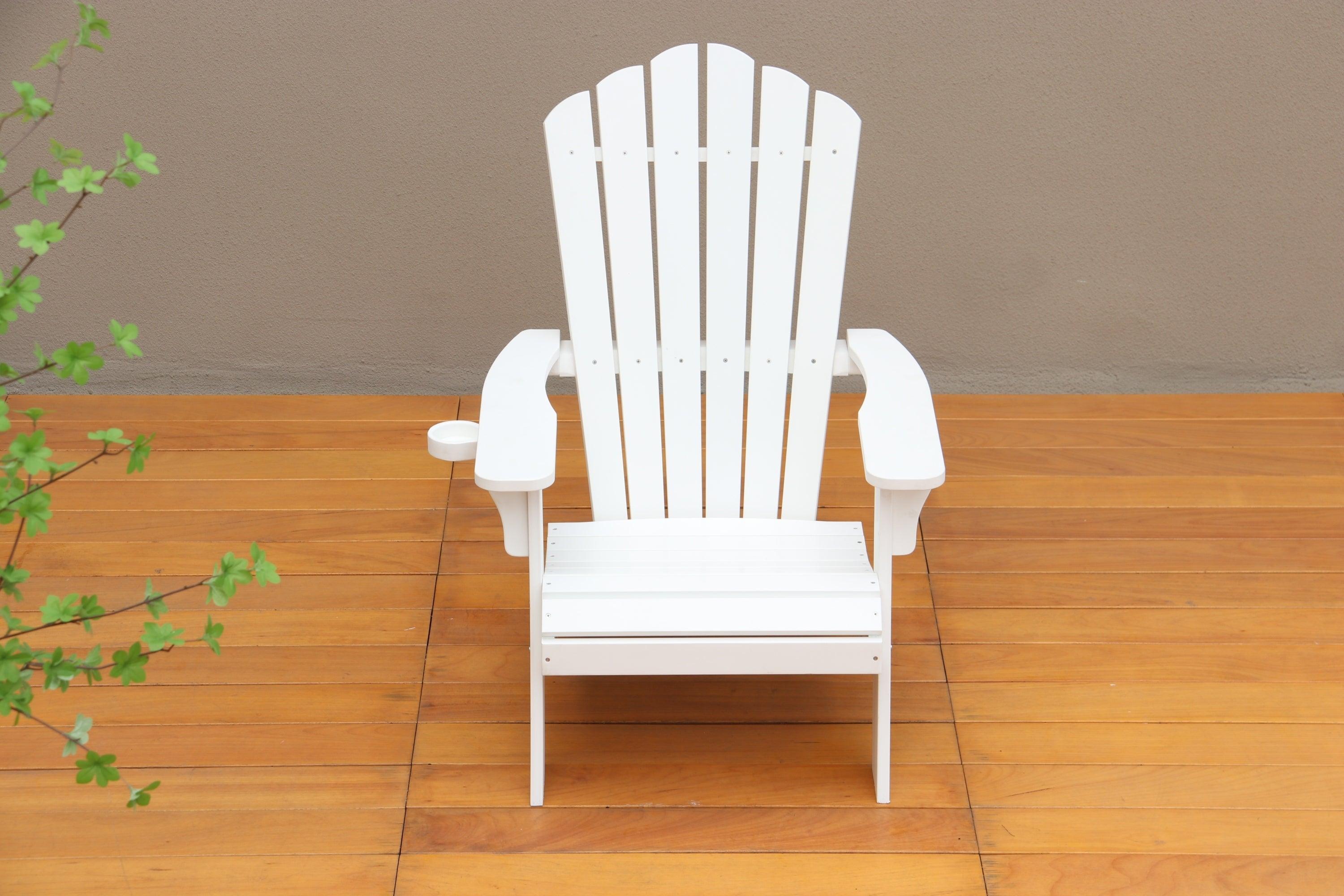 Polystyrene Adirondack Chair - White