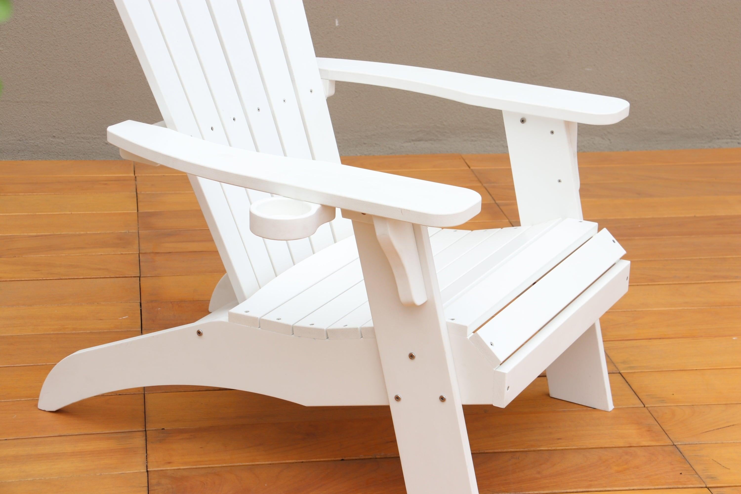 Polystyrene Adirondack Chair - White