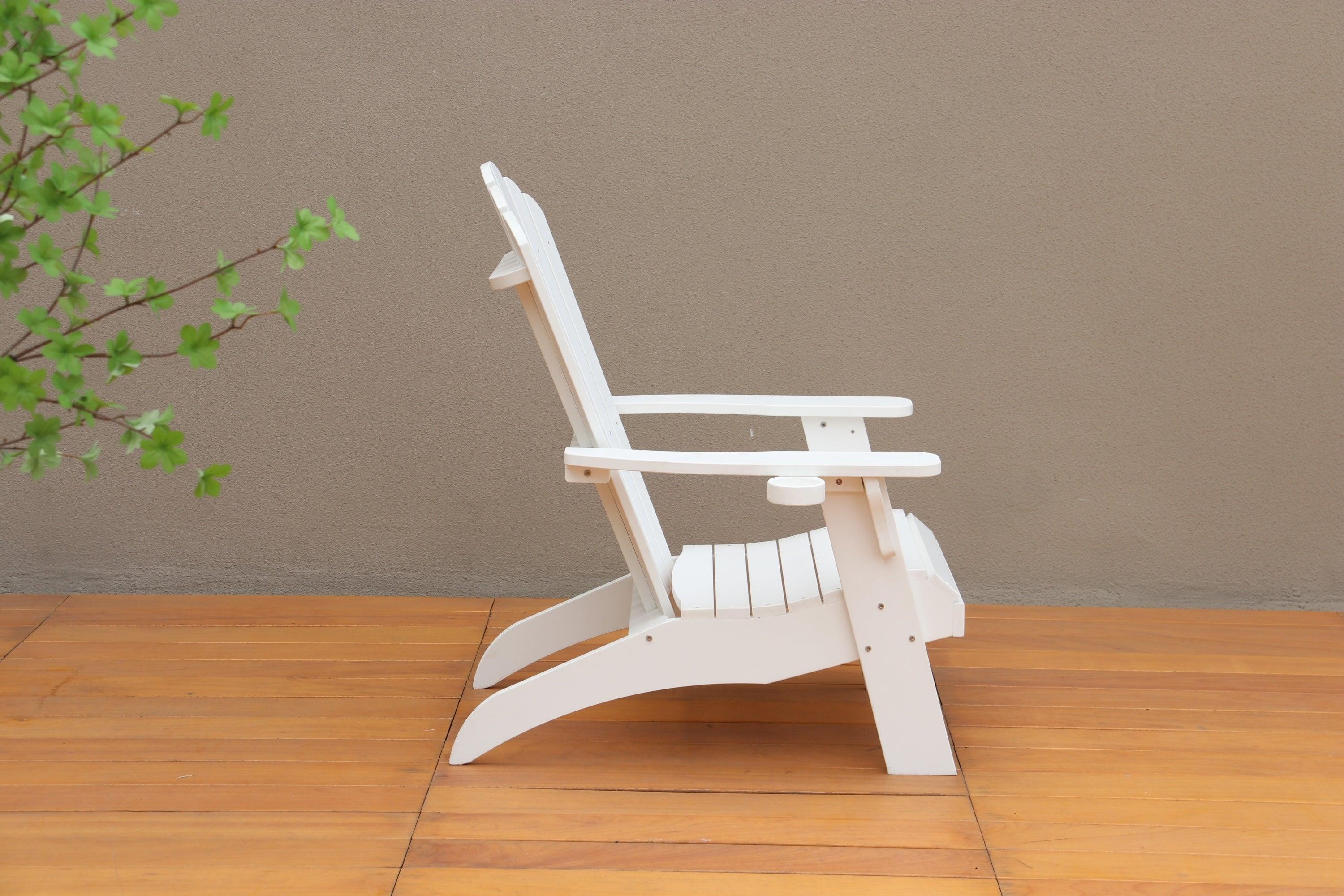 Polystyrene Adirondack Chair - White