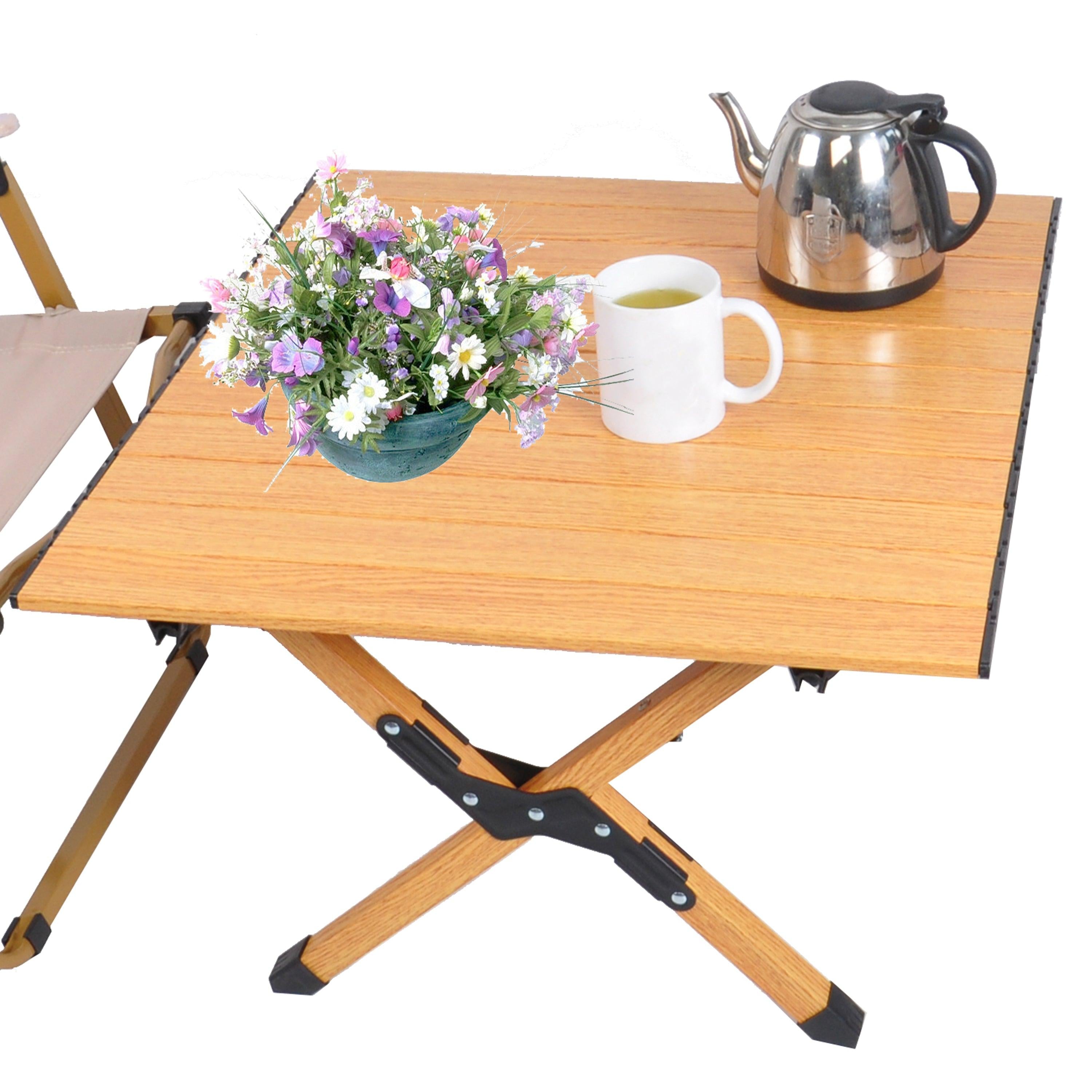 Portable Picnic Table With Solid Folding X-shaped Frame