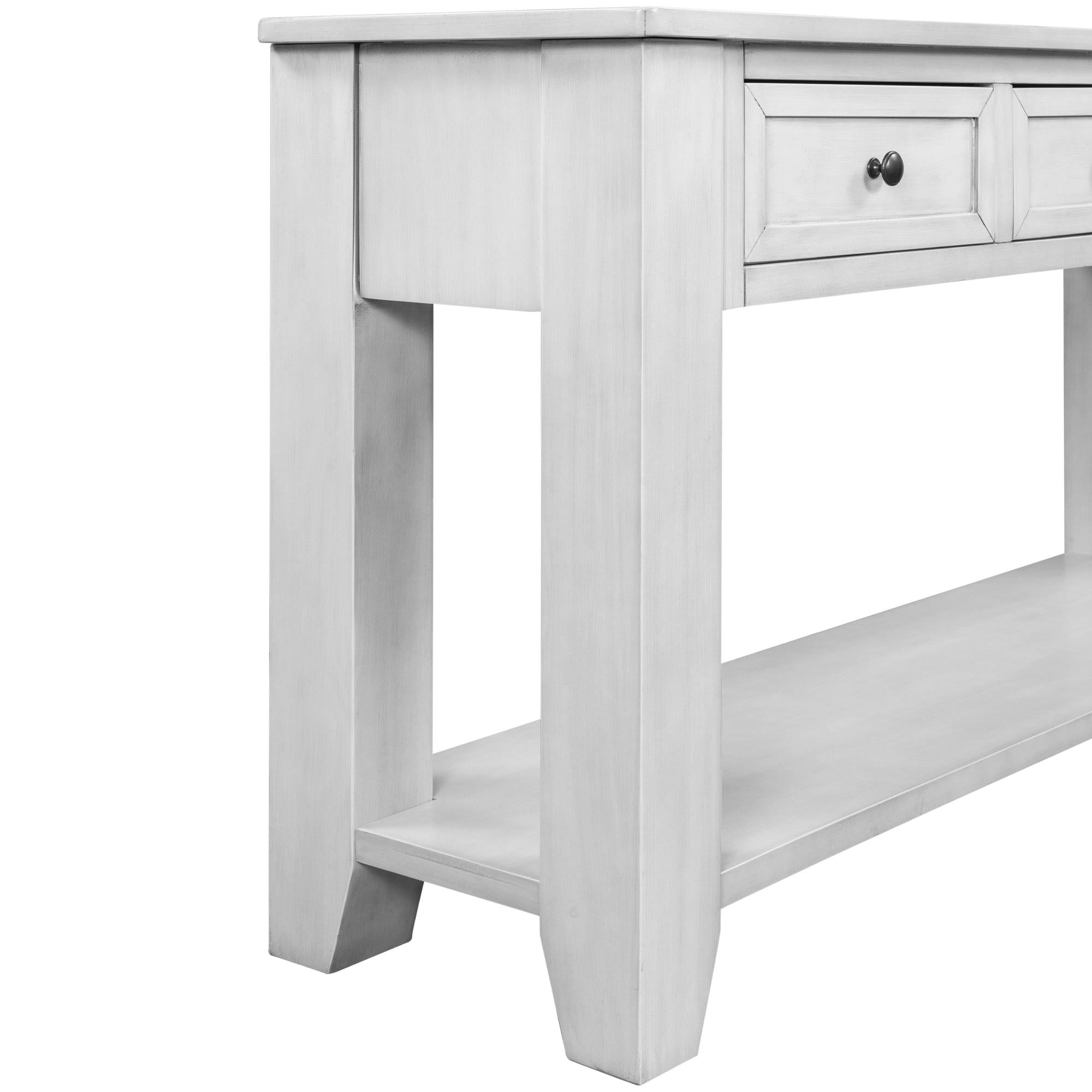 55''Modern Console Table Sofa Table for Living Room with 3 Drawers and 1 Shelf