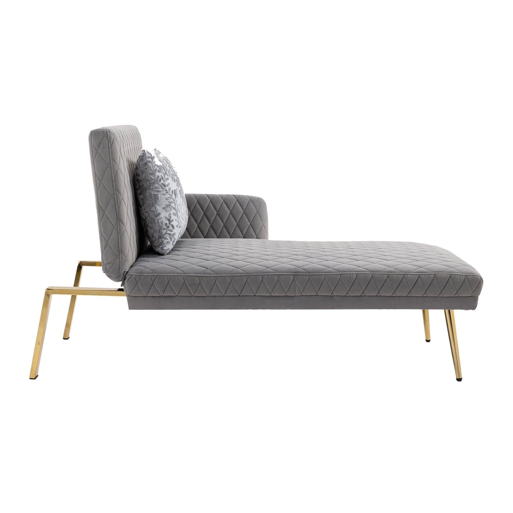 Velvet  Sofa , Accent sofa .loveseat sofa with metal feet