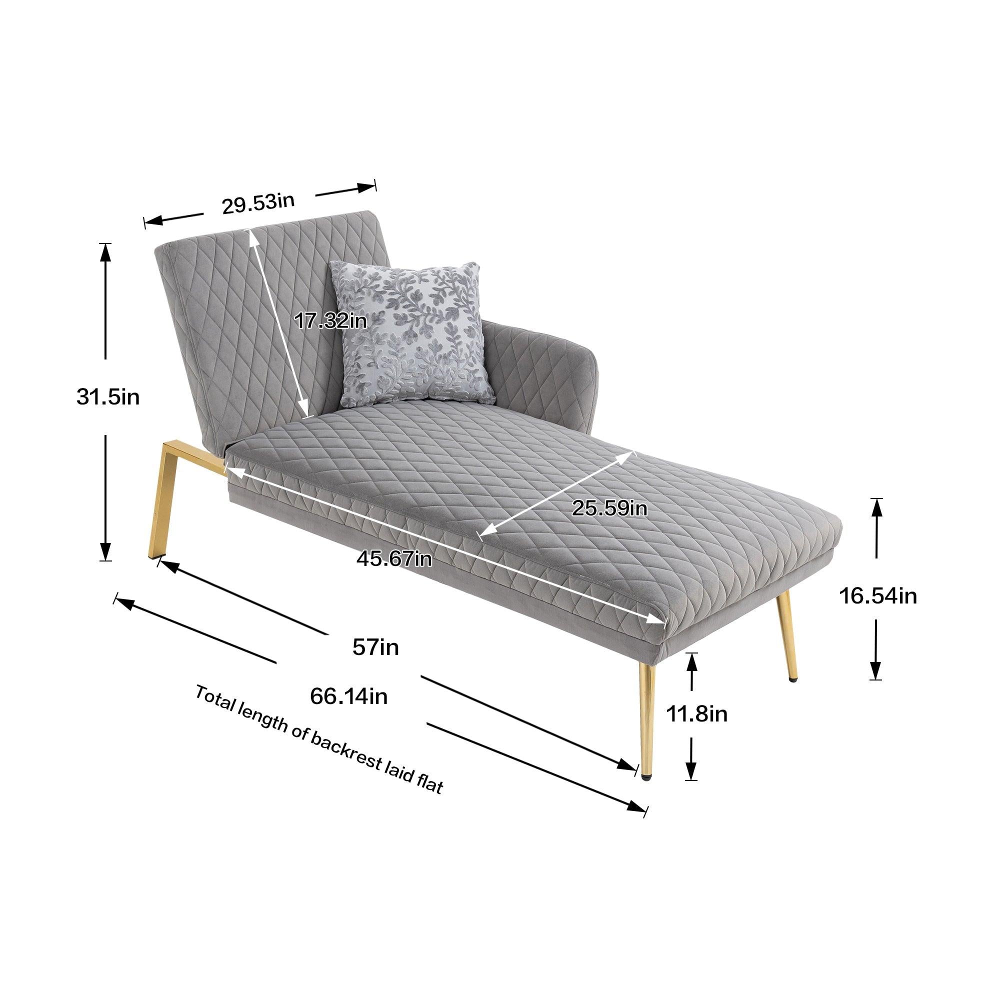 Velvet  Sofa , Accent sofa .loveseat sofa with metal feet