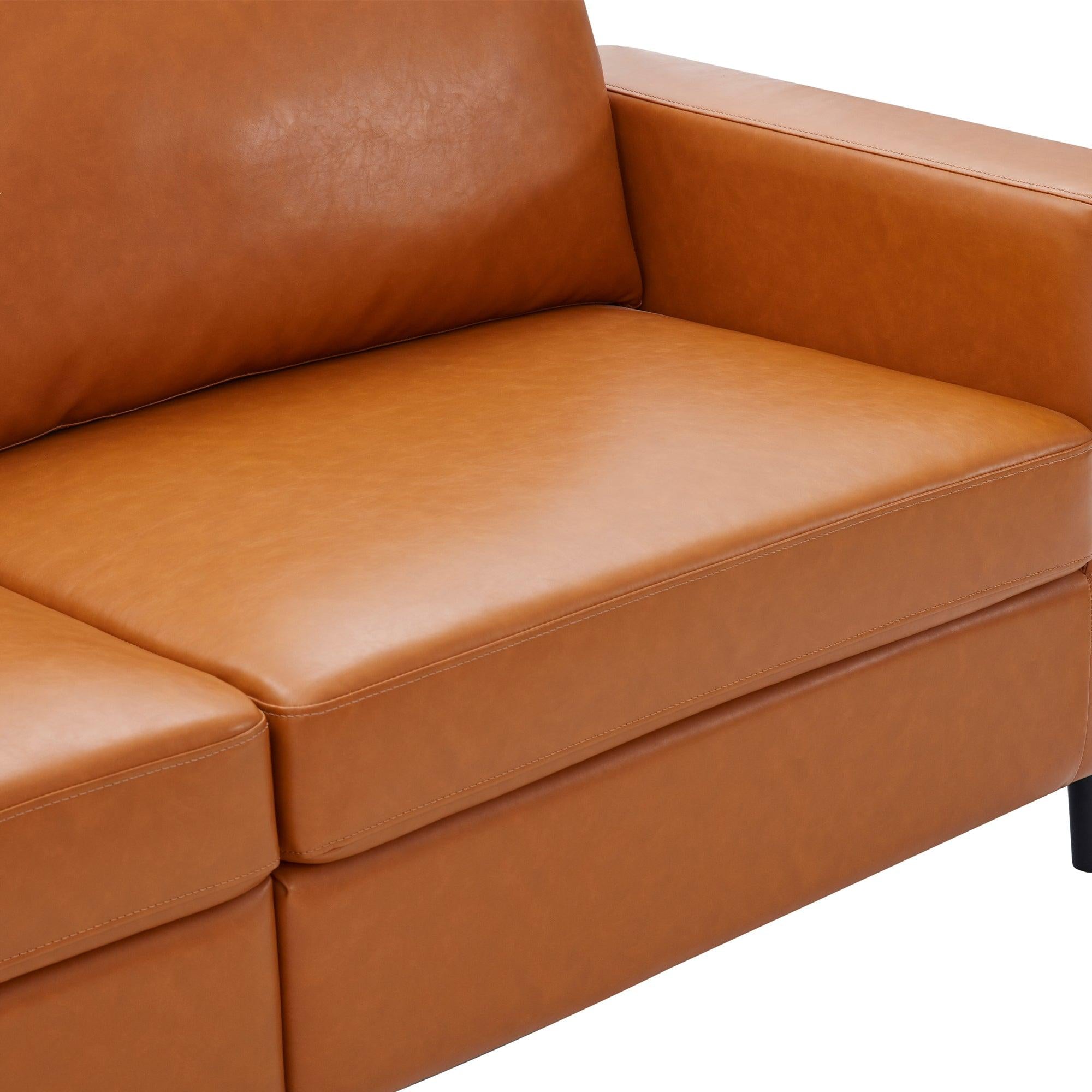 Modern Style Sofa and Loveseat Sets  PU Leather Upholstered Couch Furniture for Home or Office (2+3 Seat)