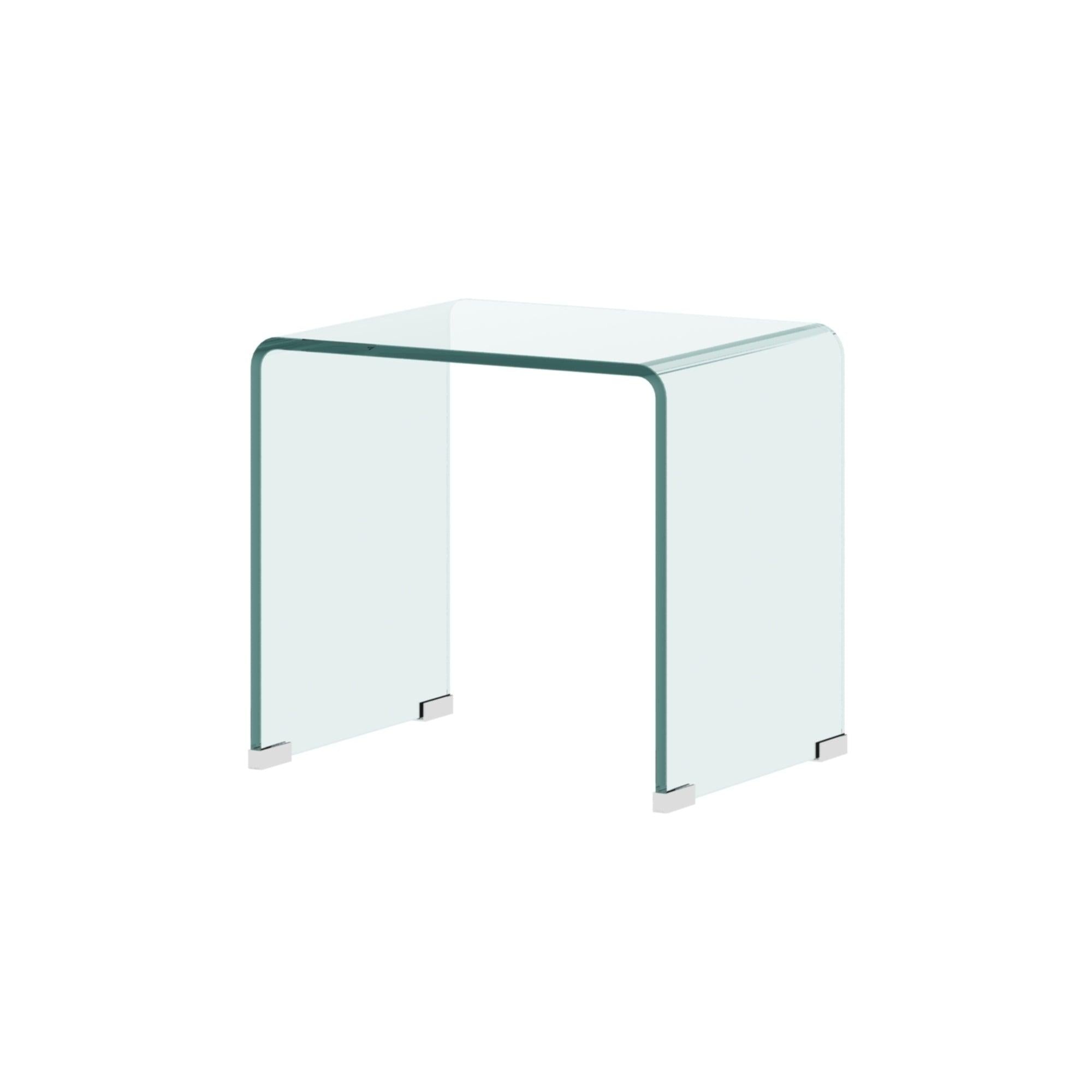 Whole Tempered Glass Coffee Table Clear End Table Transparent  SideTable for Room