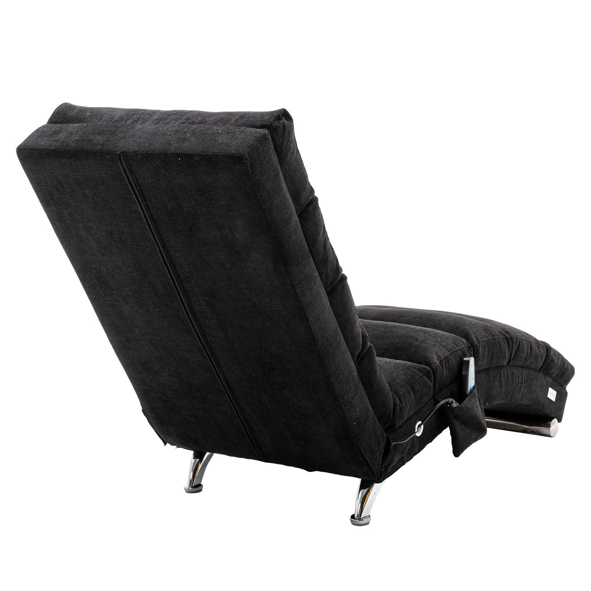 Linen Chaise Lounge Indoor Chair,Modern Long Lounger for Office or Living Room