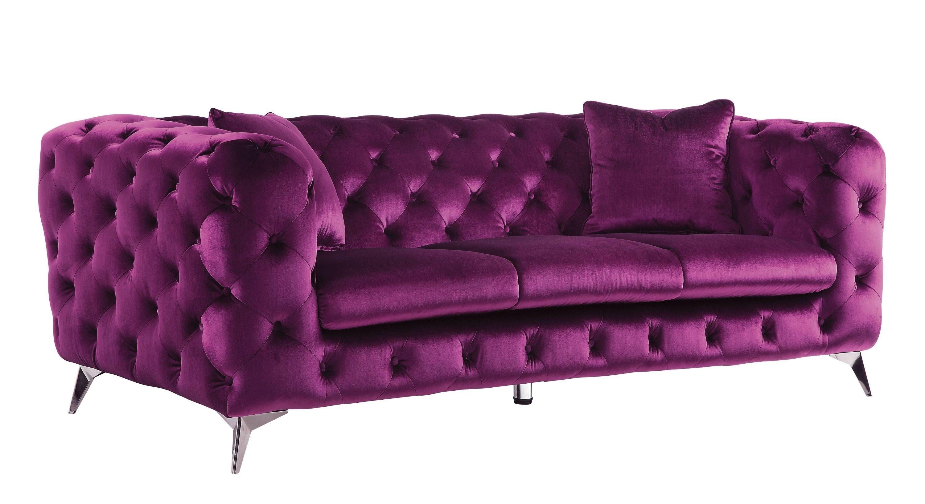 ACME Atronia Sofa, Purple Fabric 54905