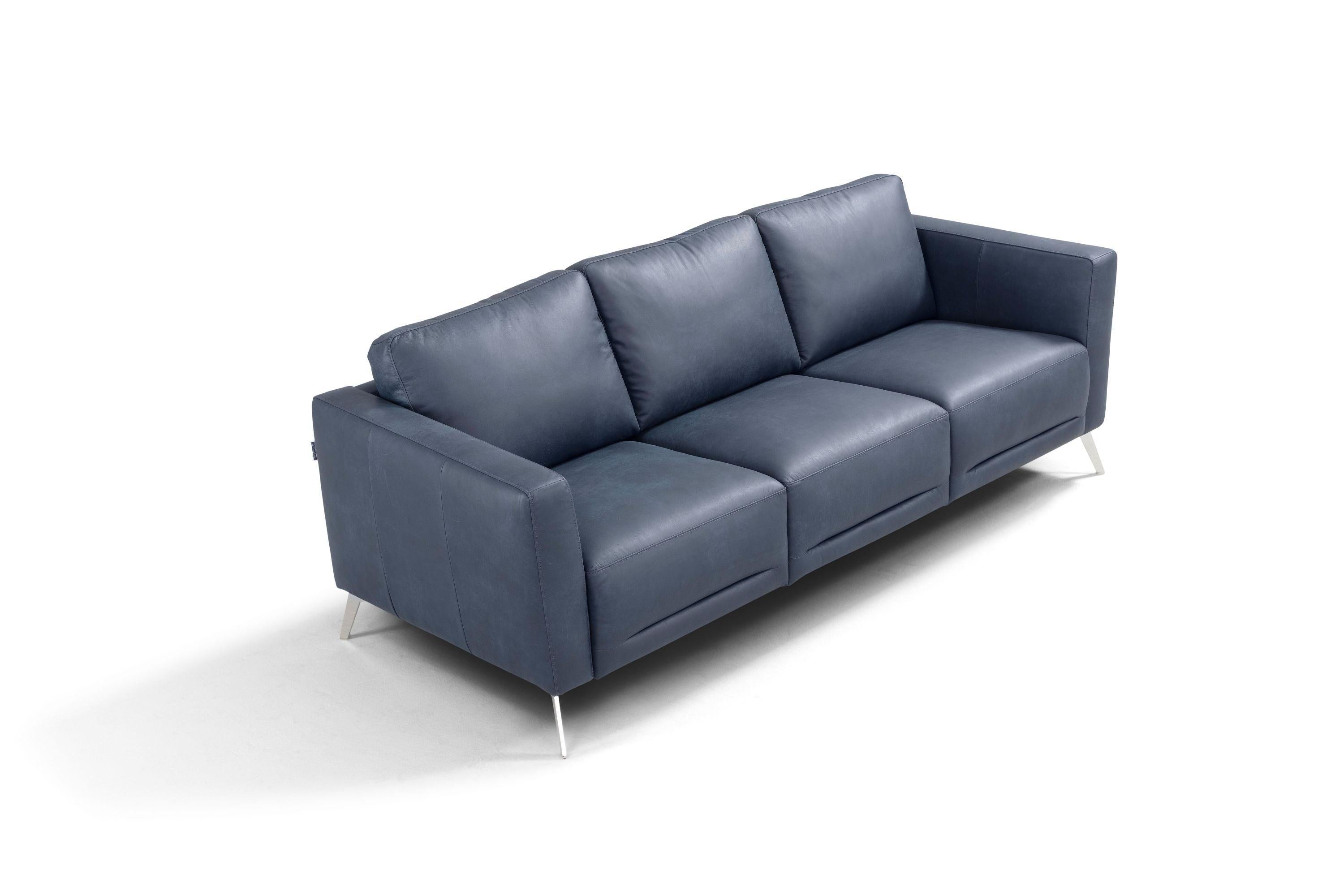 ACME Astonic Sofa , Blue Leather LV00212