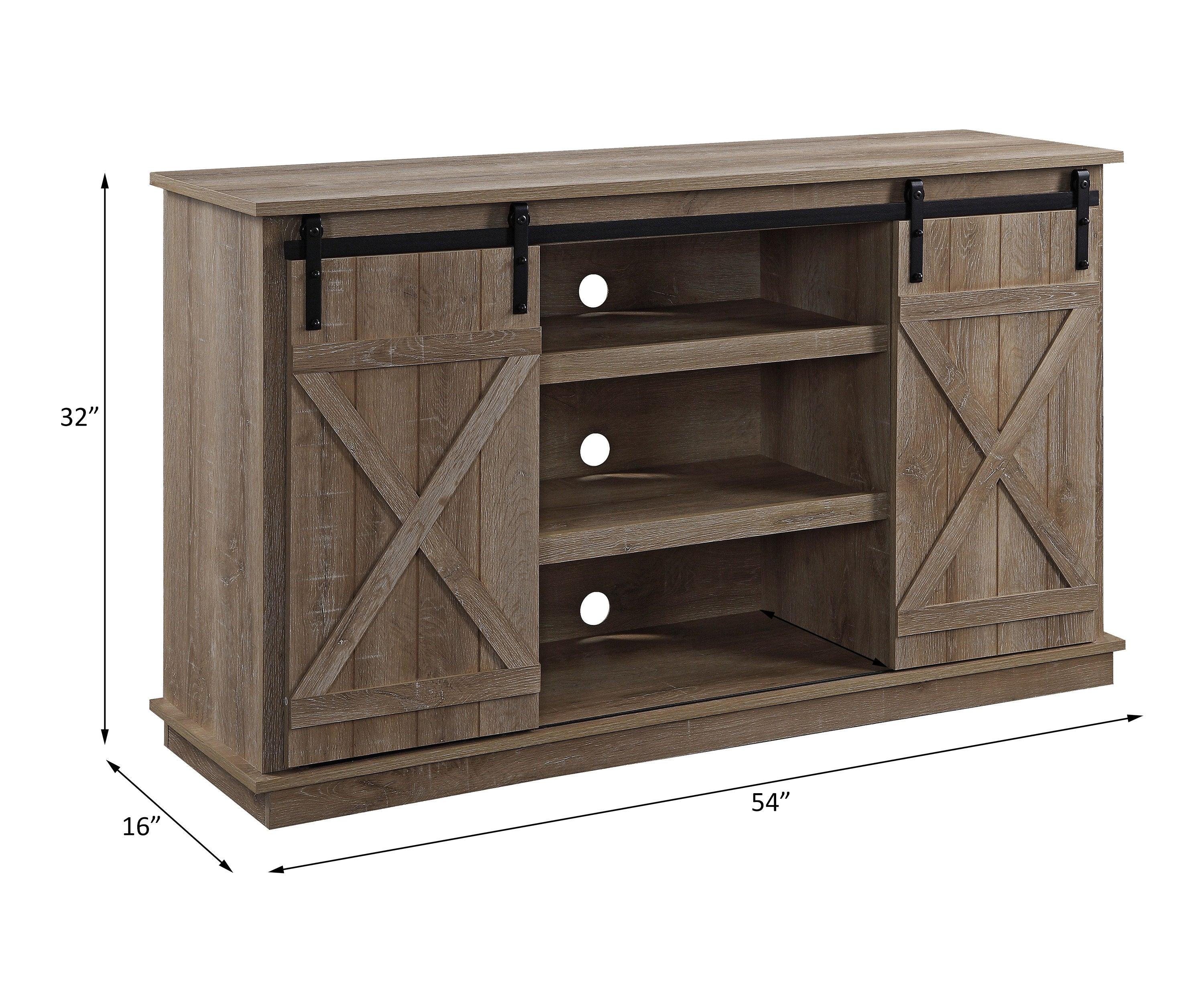 ACME Bellona TV Stand, Oak Finish 91862