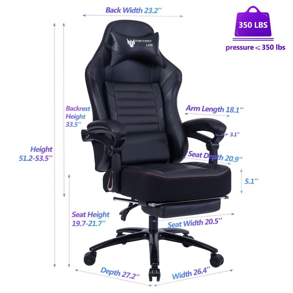 Seat Height Adjustable Swivel Racing Office Computer Ergonomic Video Game Chair