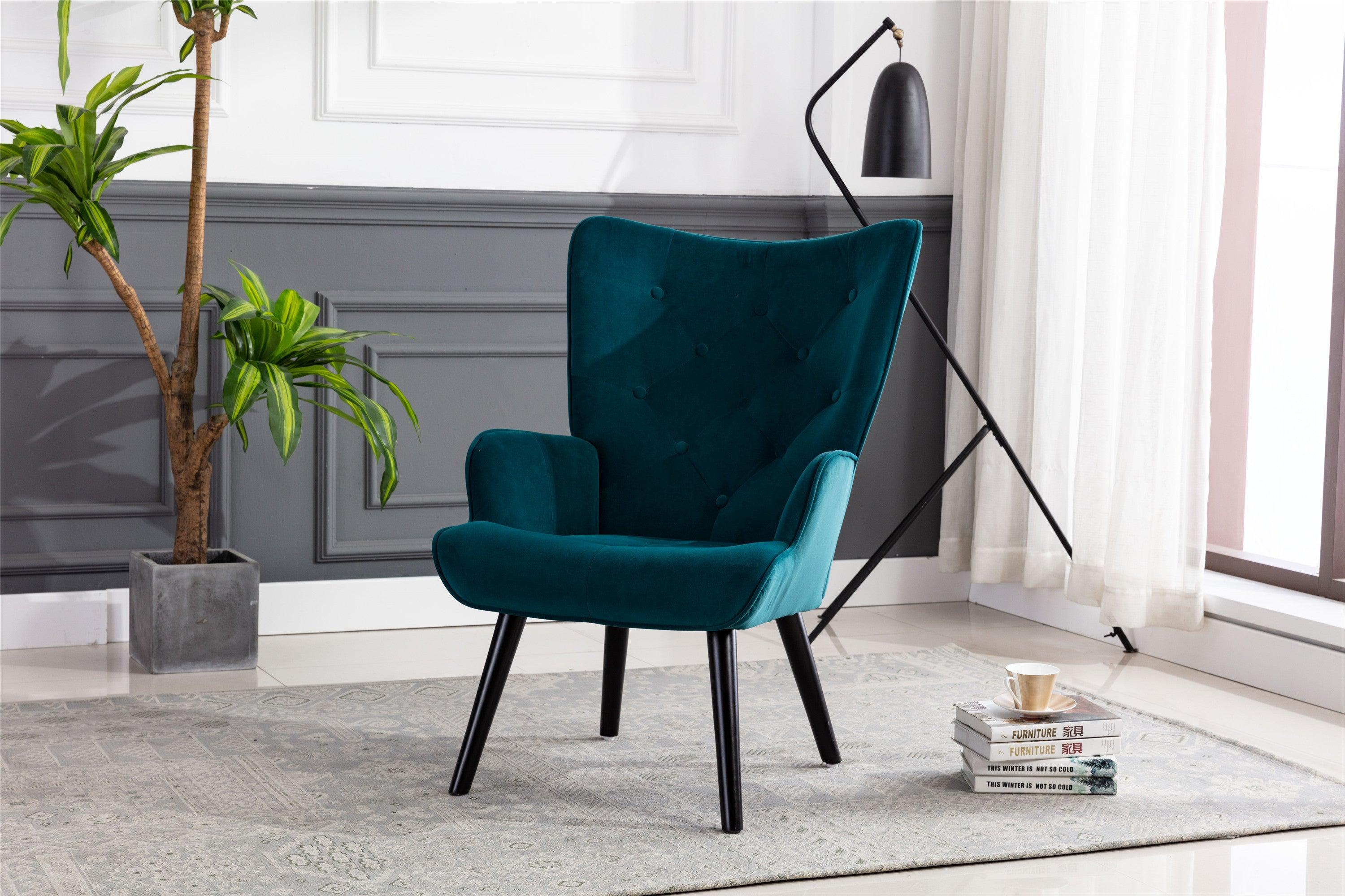 Accent chair  Living Room/Bed Room,Modern Leisure  Chair  Teal