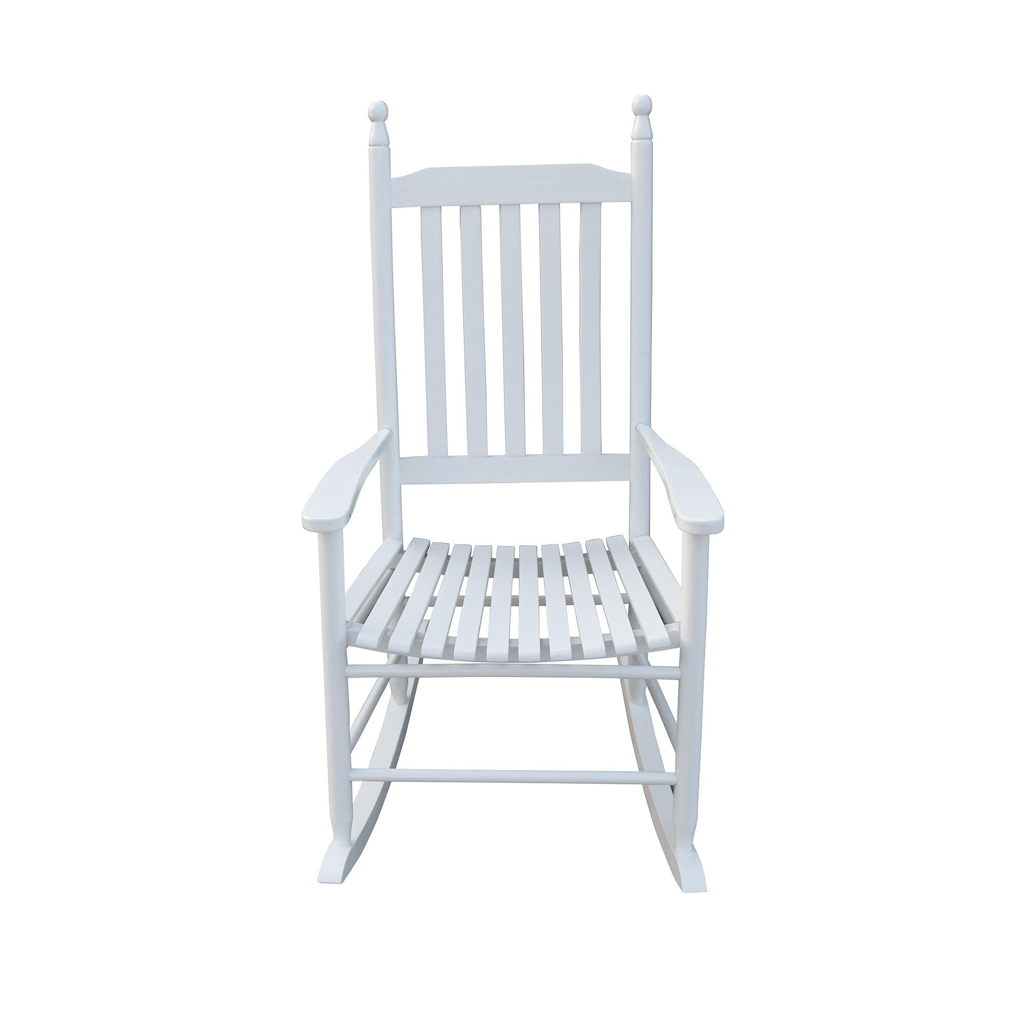 wooden porch rocker chair  WHITE