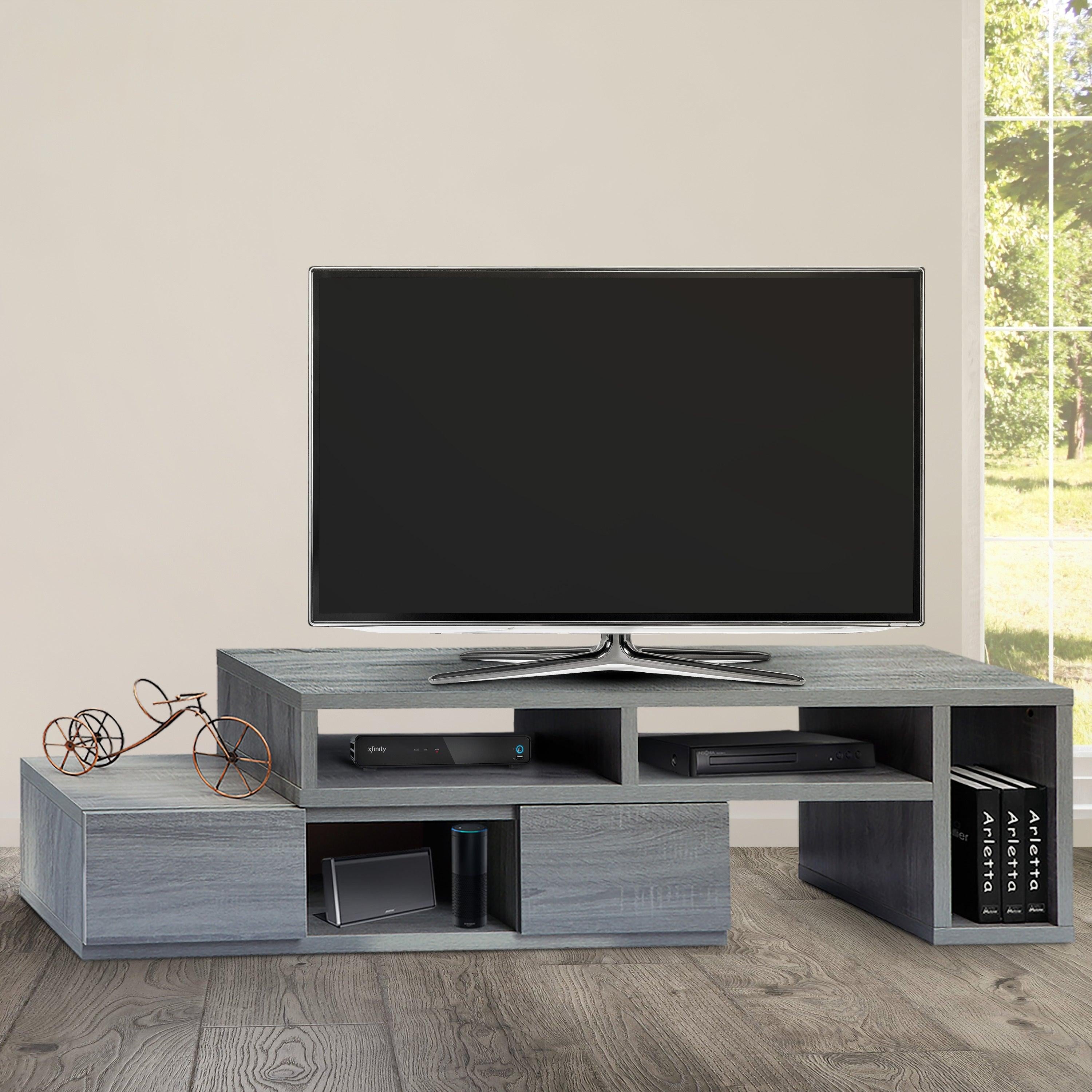 Techni Mobili Adjustable TV Stand Console for TV's Up to 65"