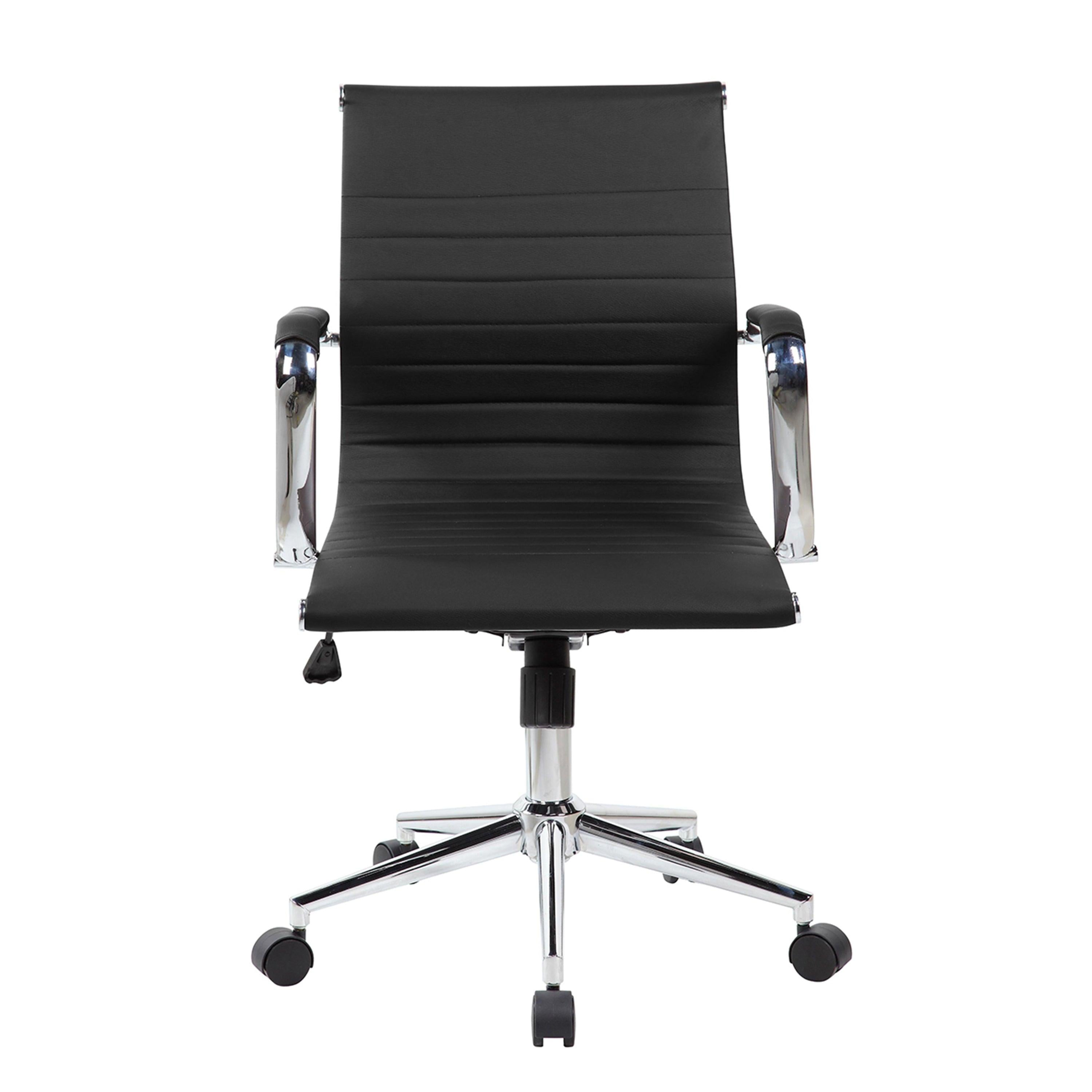 Techni MobiliModern Medium Back Executive Office Chair, Black