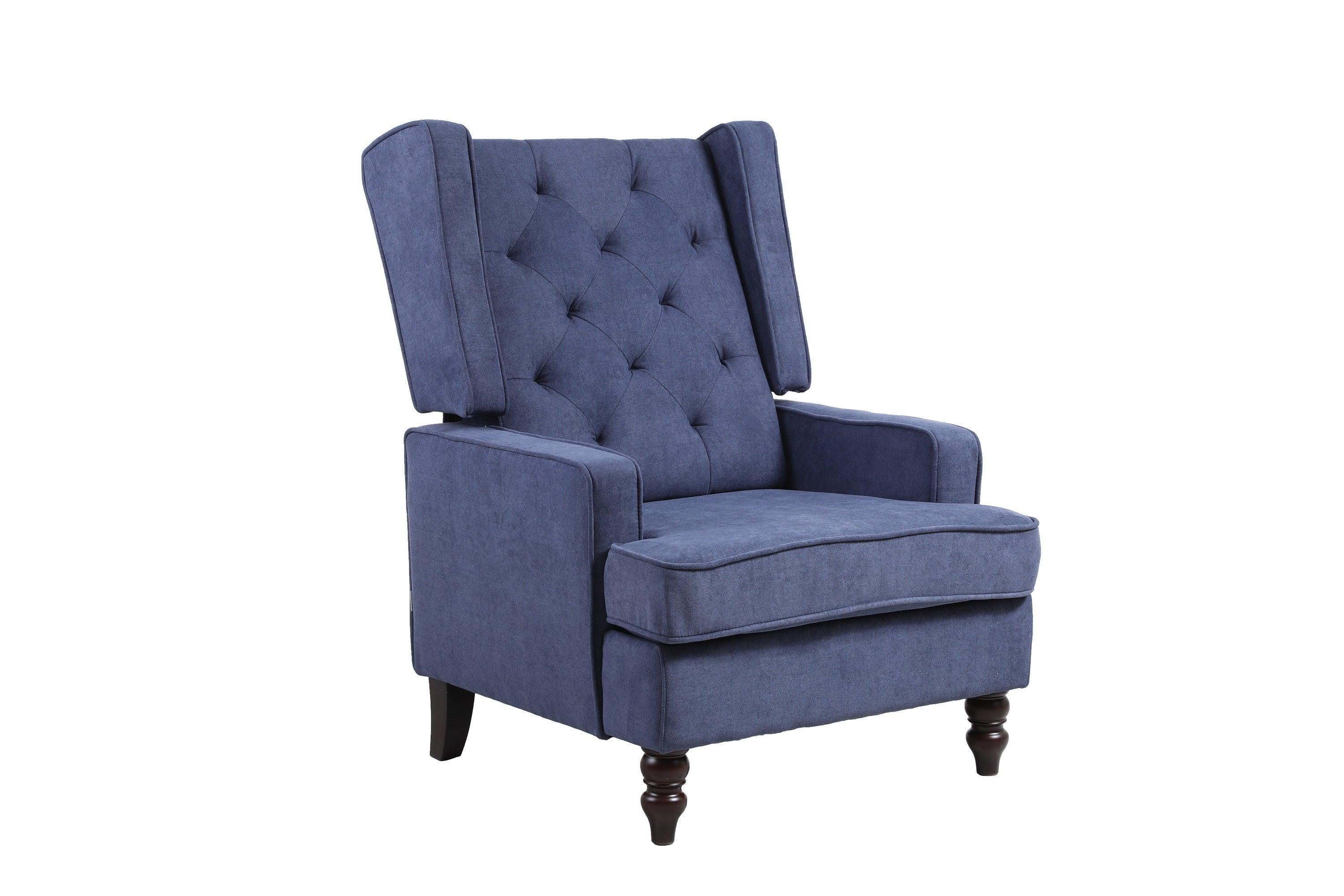 living  room Comfortable  rocking chairAccent chair  Navy  fabric