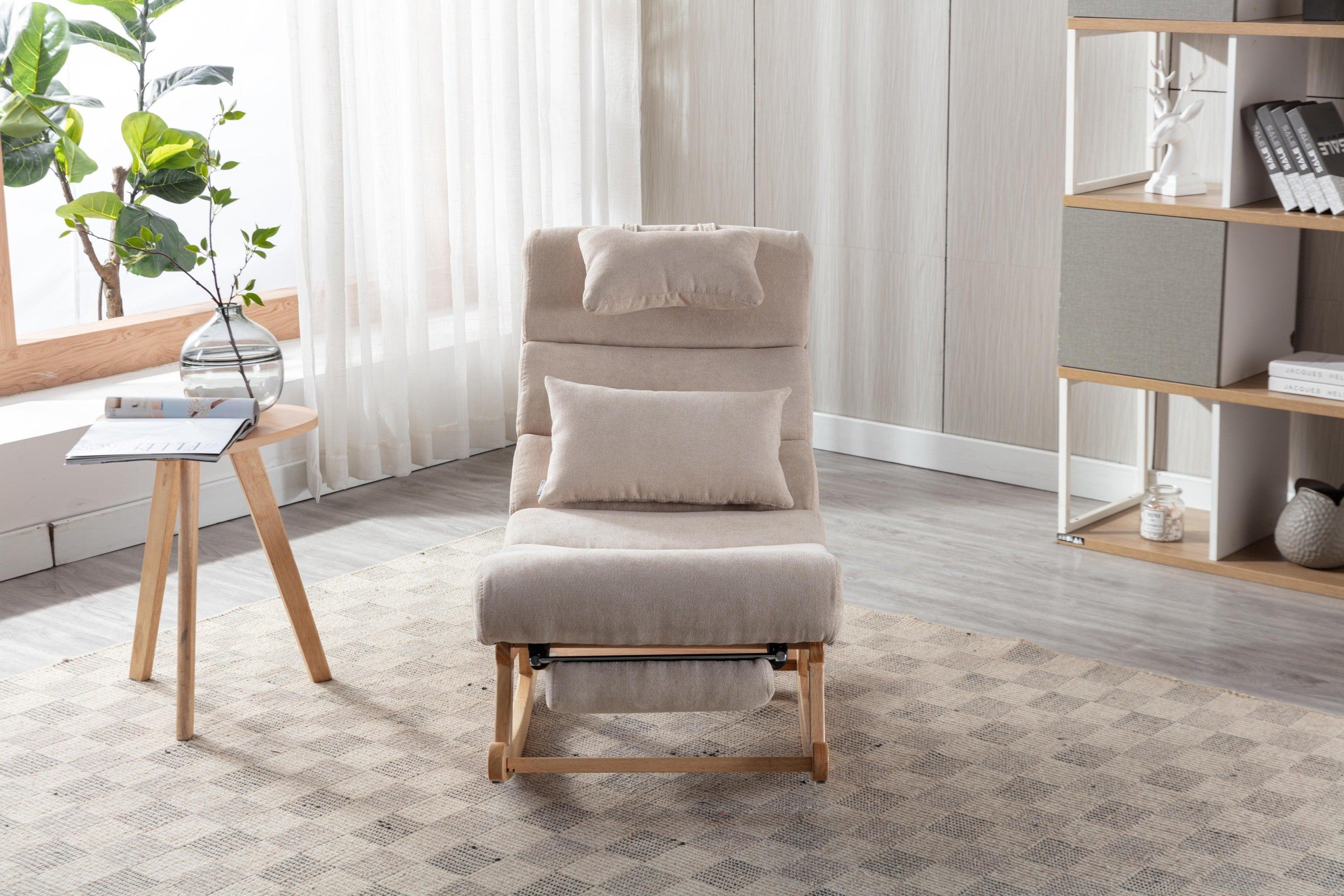 living  room Comfortable  rocking chair  living room chair Beige