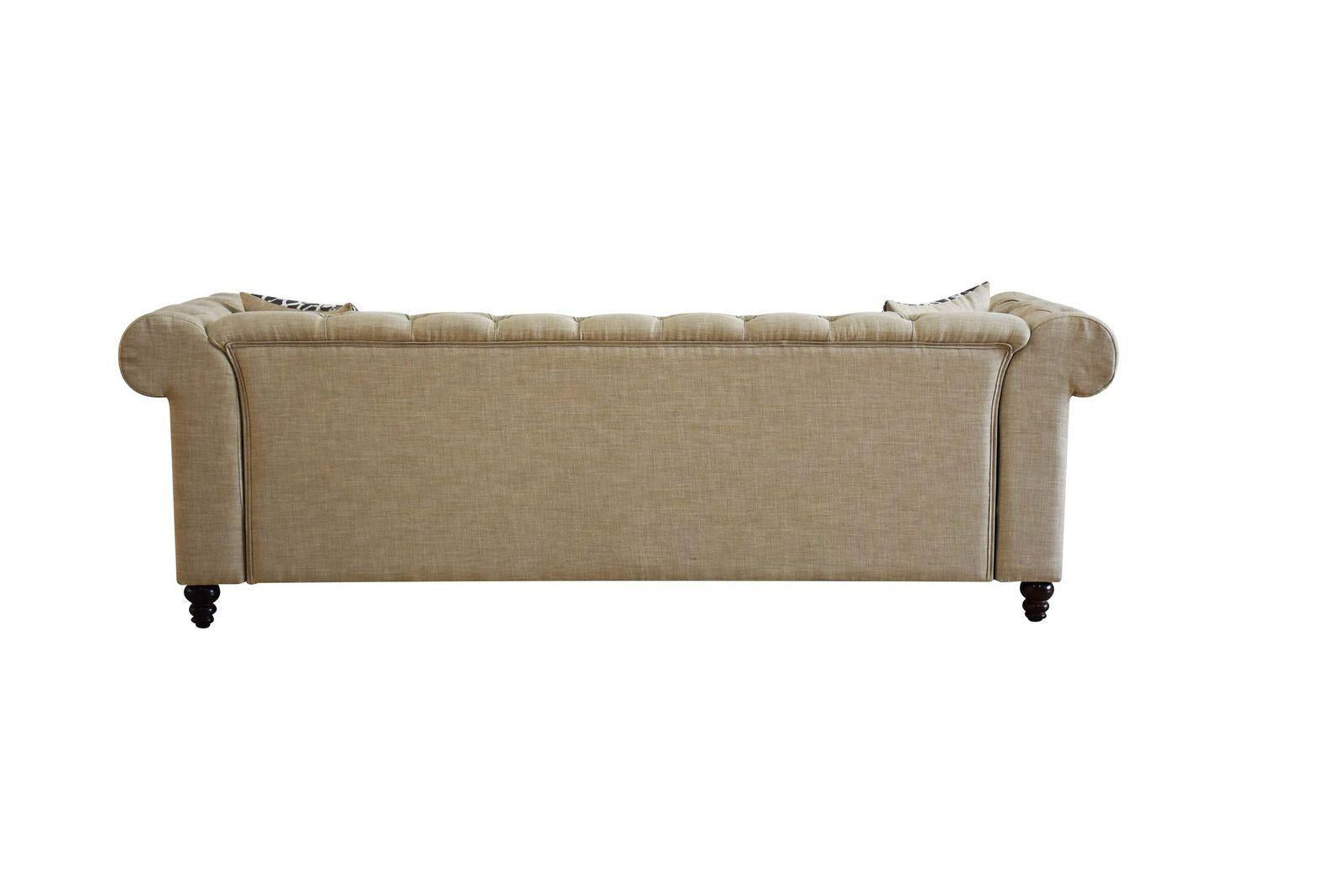 ACME Aurelia Sofa w/2 Pillows, Beige Linen 52420