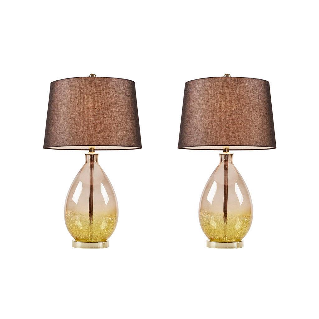 Cortina Ombre Glass Table Lamp, Set of 2