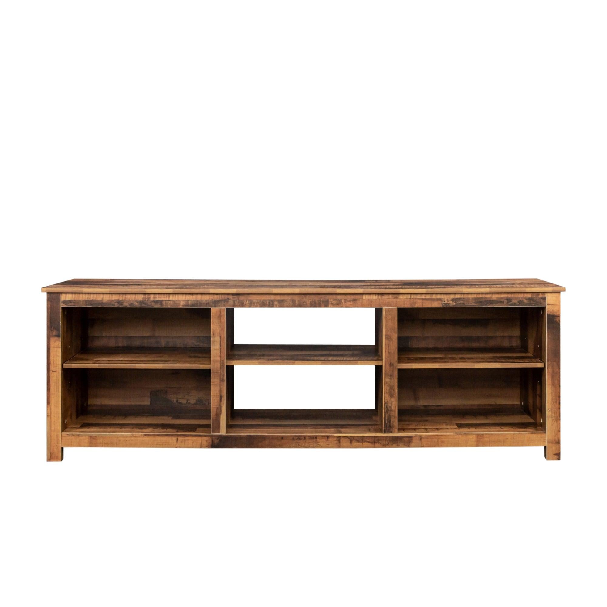 Living room TV stand furniture with 6Storage compartments and 1 shelf cabinet, high-quality particle board