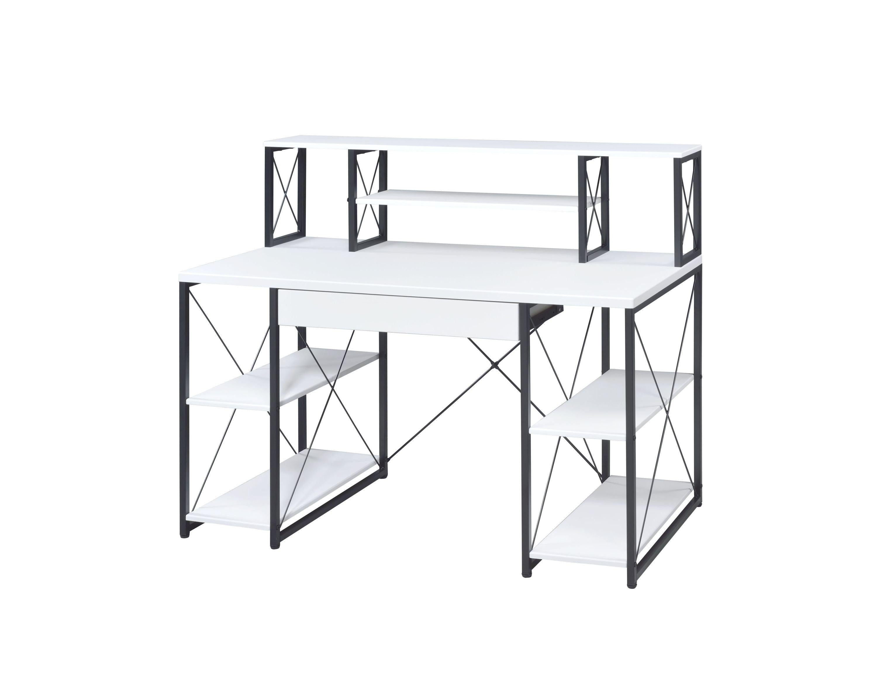 ACME Amiel Desk, White & Black 92879