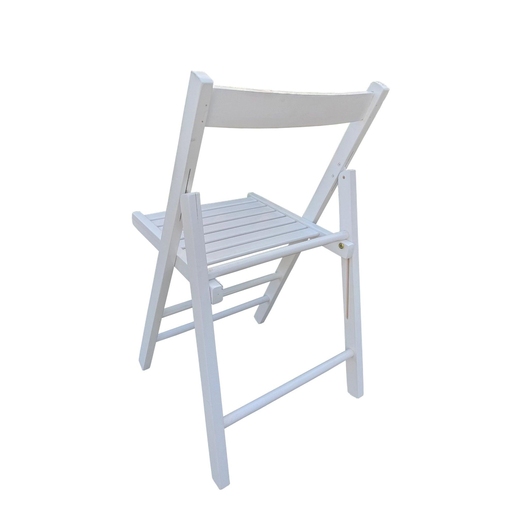 FOLDING CHAIR-2/S, FOLDABLE STYLE -WHITE