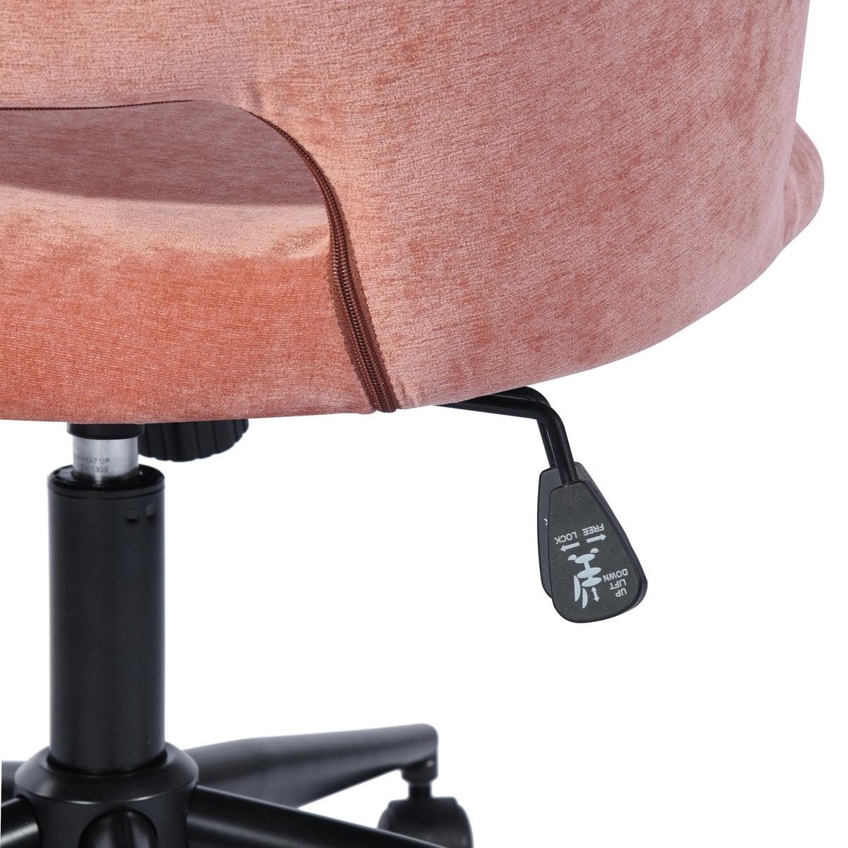 Upholstered Task Chair/ Home Office Chair- coral