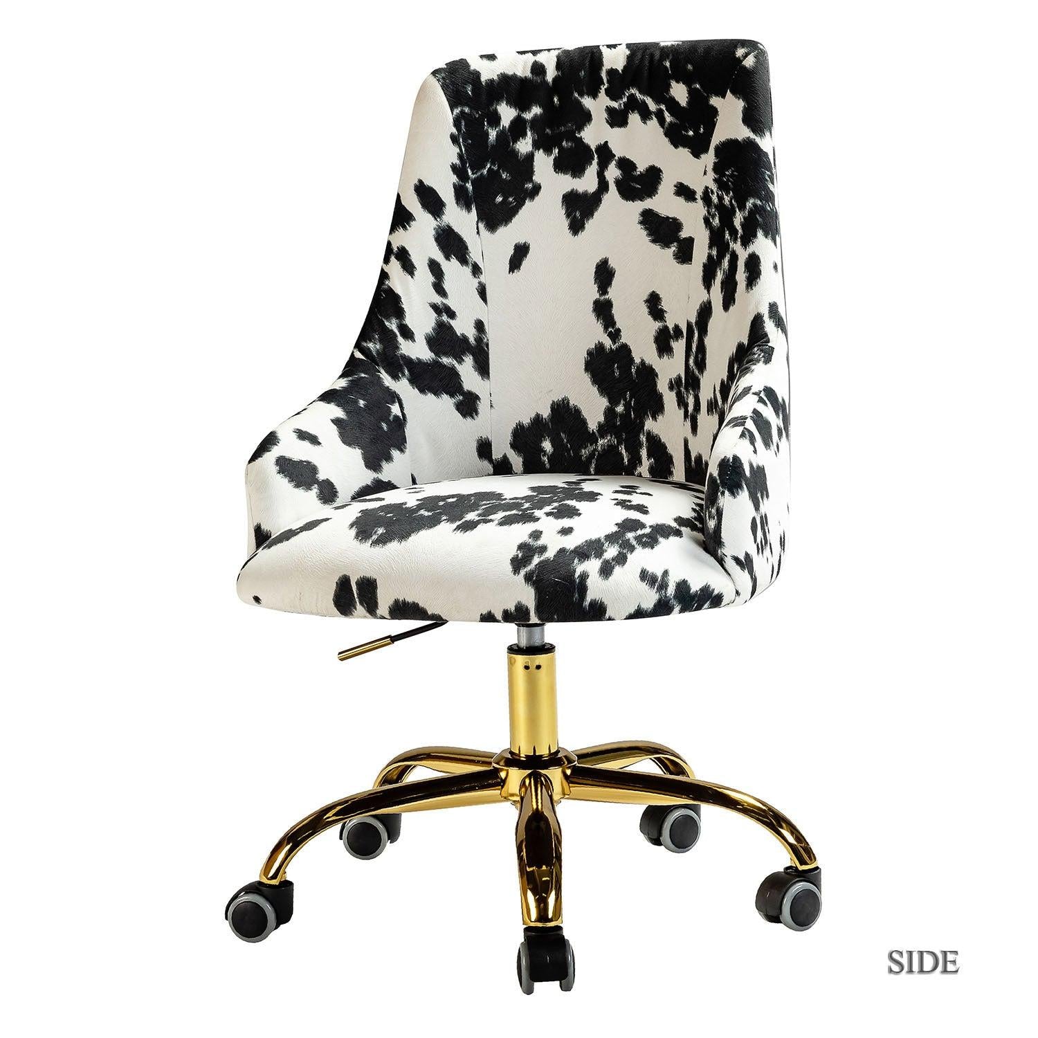 Juan Printed Fabric Office Chair with Foam Cushion