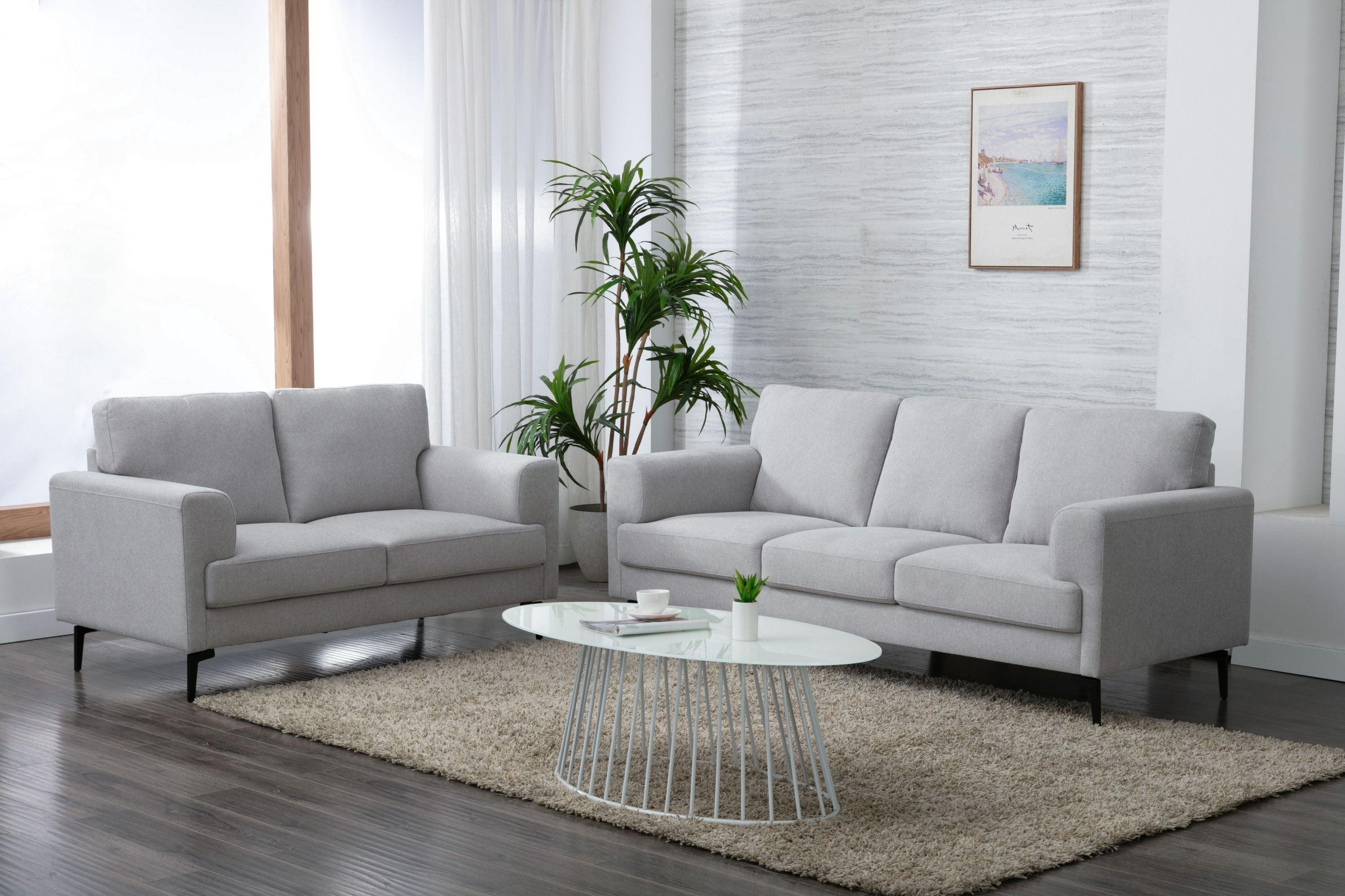 ACME Kyrene Sofa, Light Gray Linen 56925