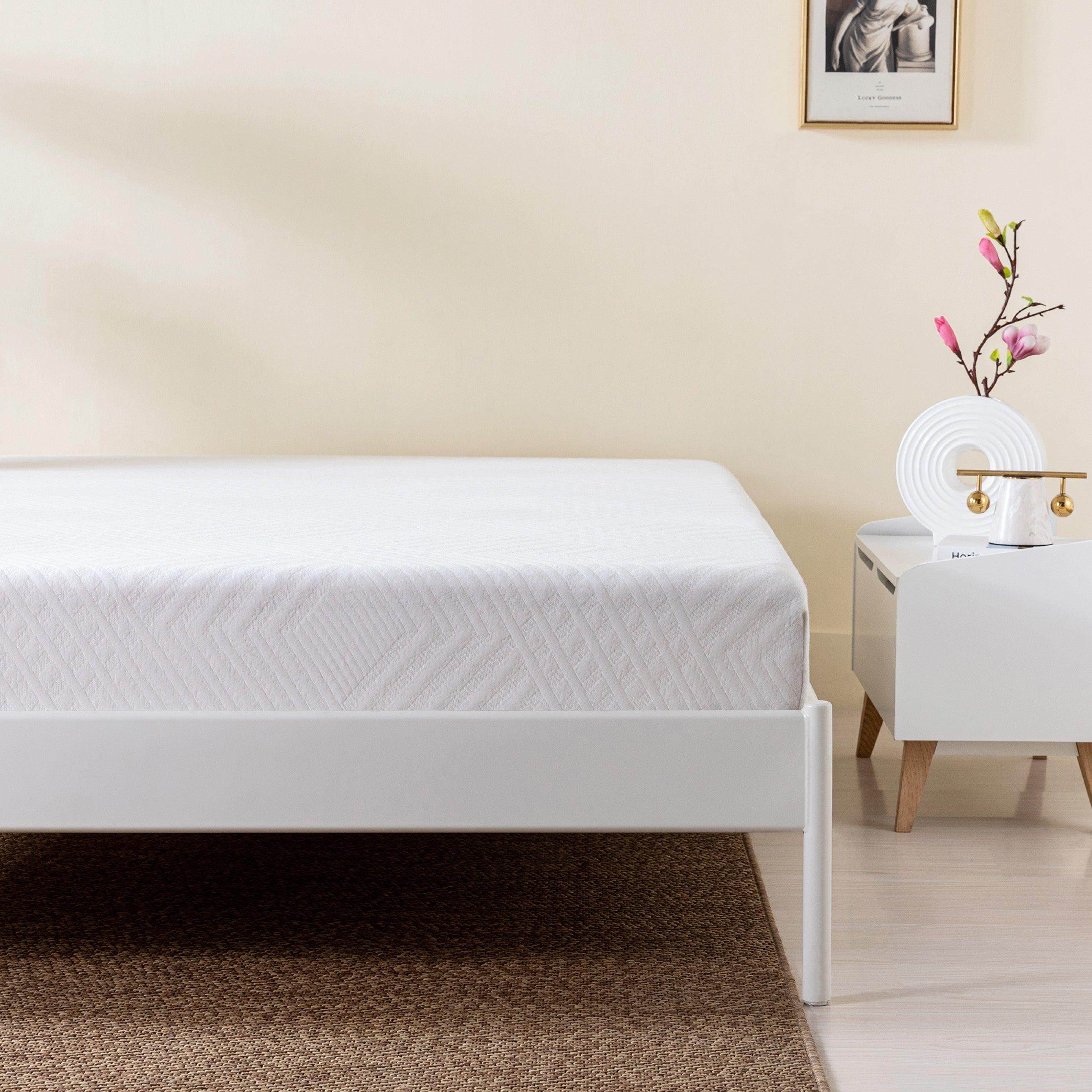 Green Tea Infused Memory Foam Twin Mattress, 8 inch Gel Memory Foam Mattress for a Cool Sleep, Bed in a Box