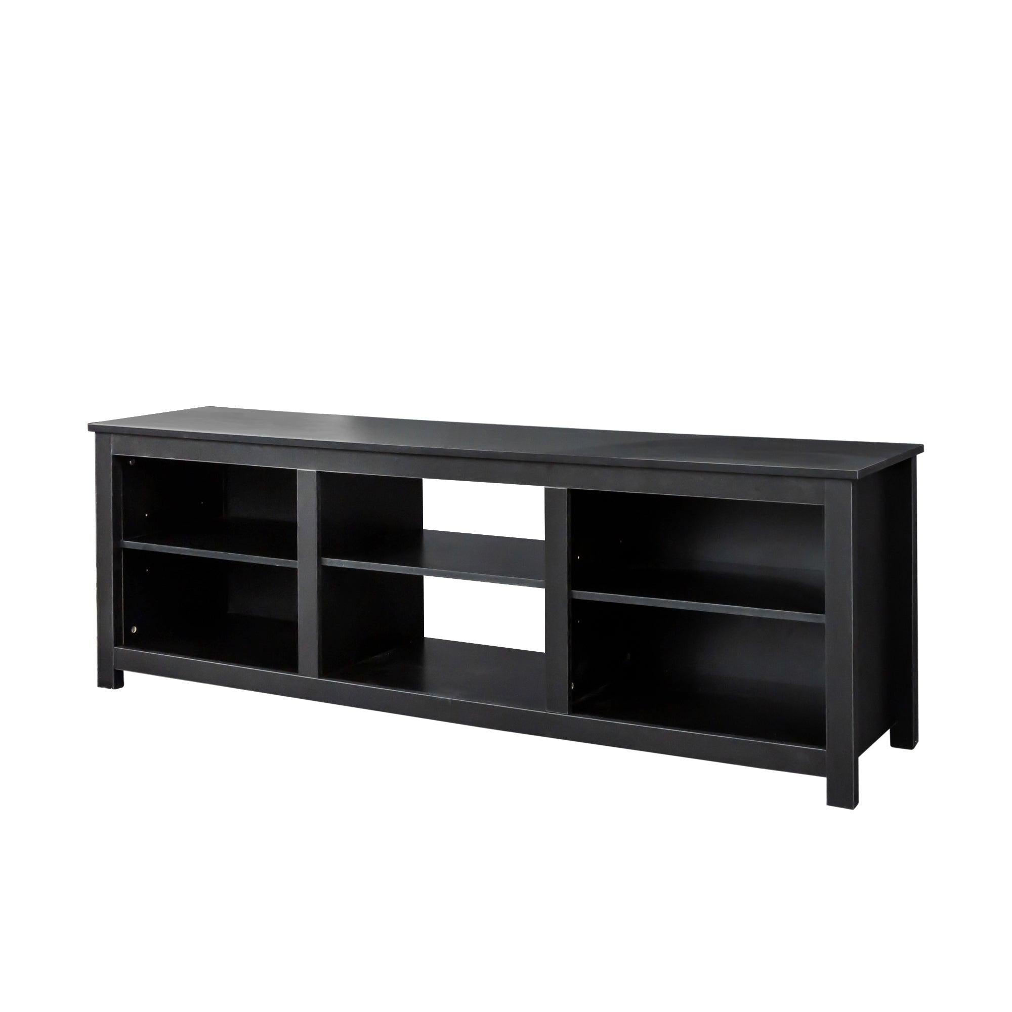 Living room TV stand furniture with 6Storage compartments and 1 shelf cabinet, high-quality particle board