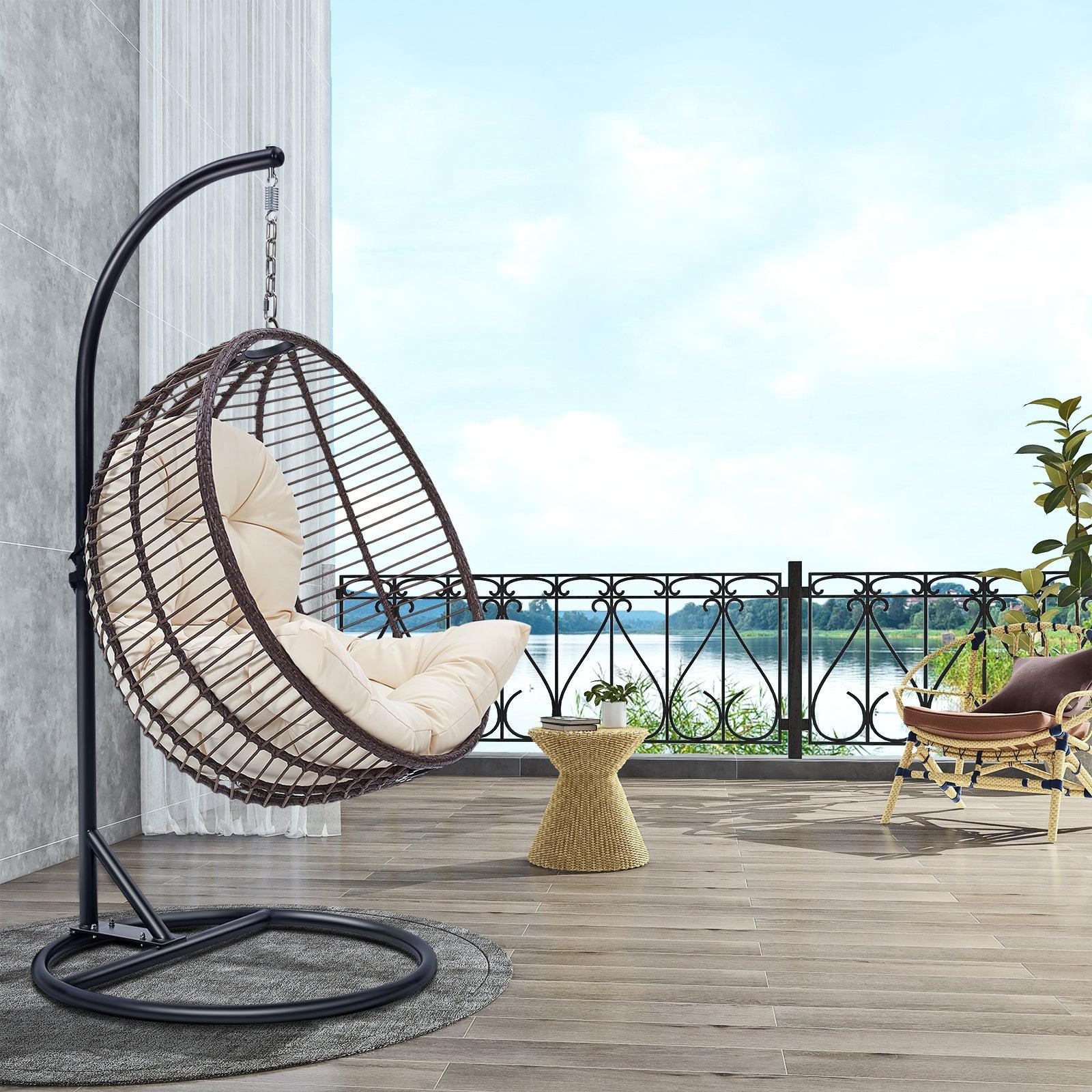 ROUND SHAPE SWING CHAIR PATIO GRADEN HOME