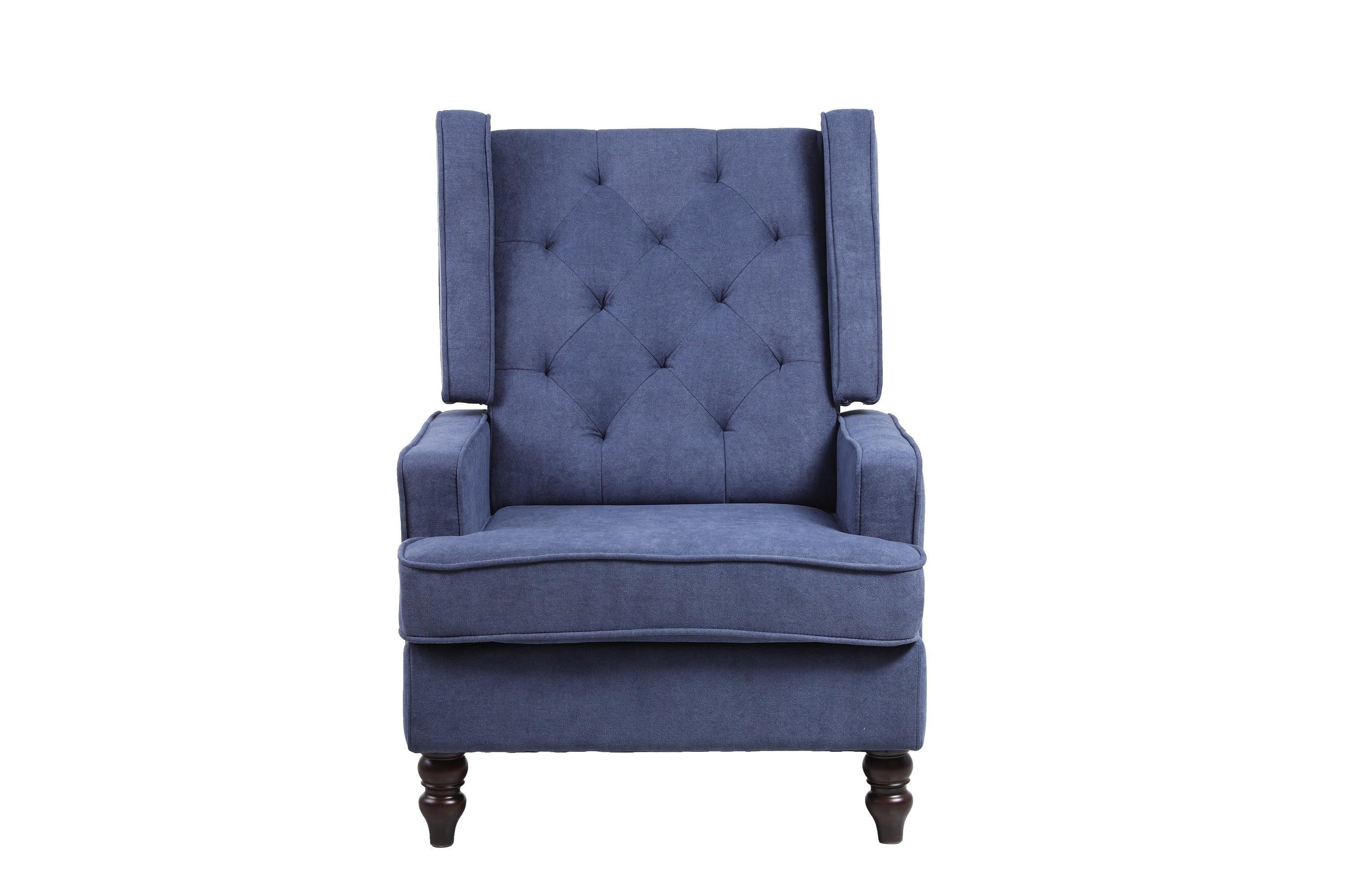 living  room Comfortable  rocking chairAccent chair  Navy  fabric