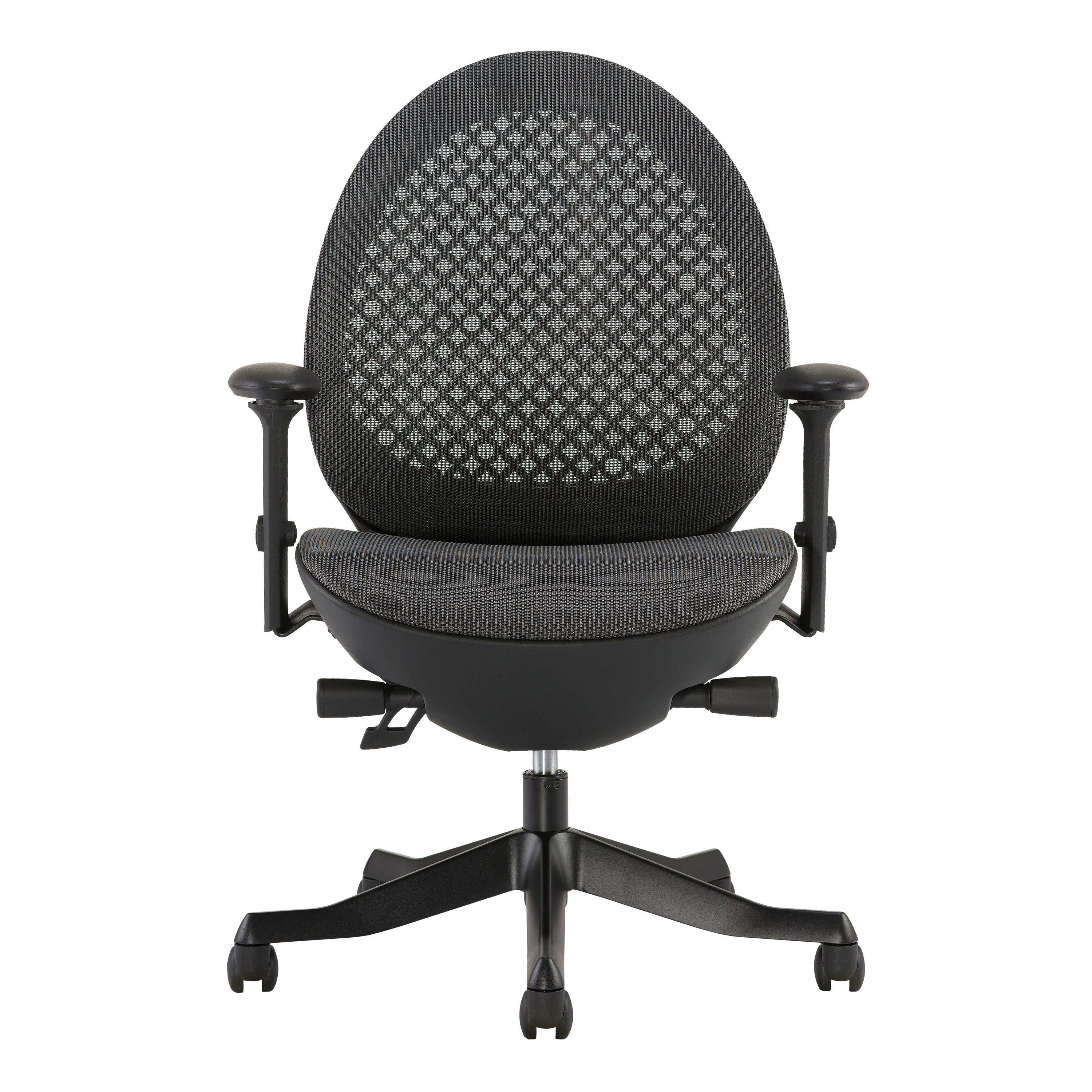 Techni Mobili Deco LUX Executive Office Chair, Black