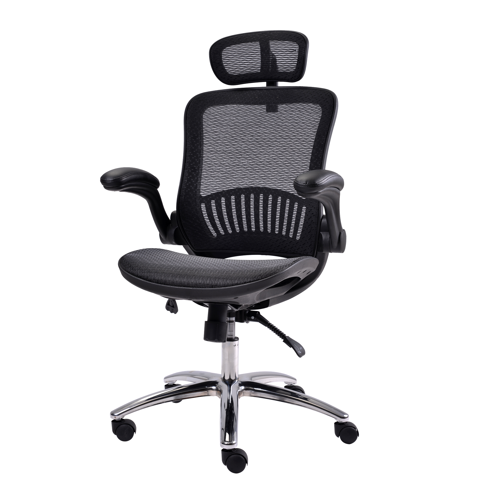 Office Chair - Ergonomic Mesh Chair Computer Chair Home Executive Desk Chair Comfortable Reclining Swivel Chair High Back with Wheels and Adjustable Headrest for Teens/Adults (Black)