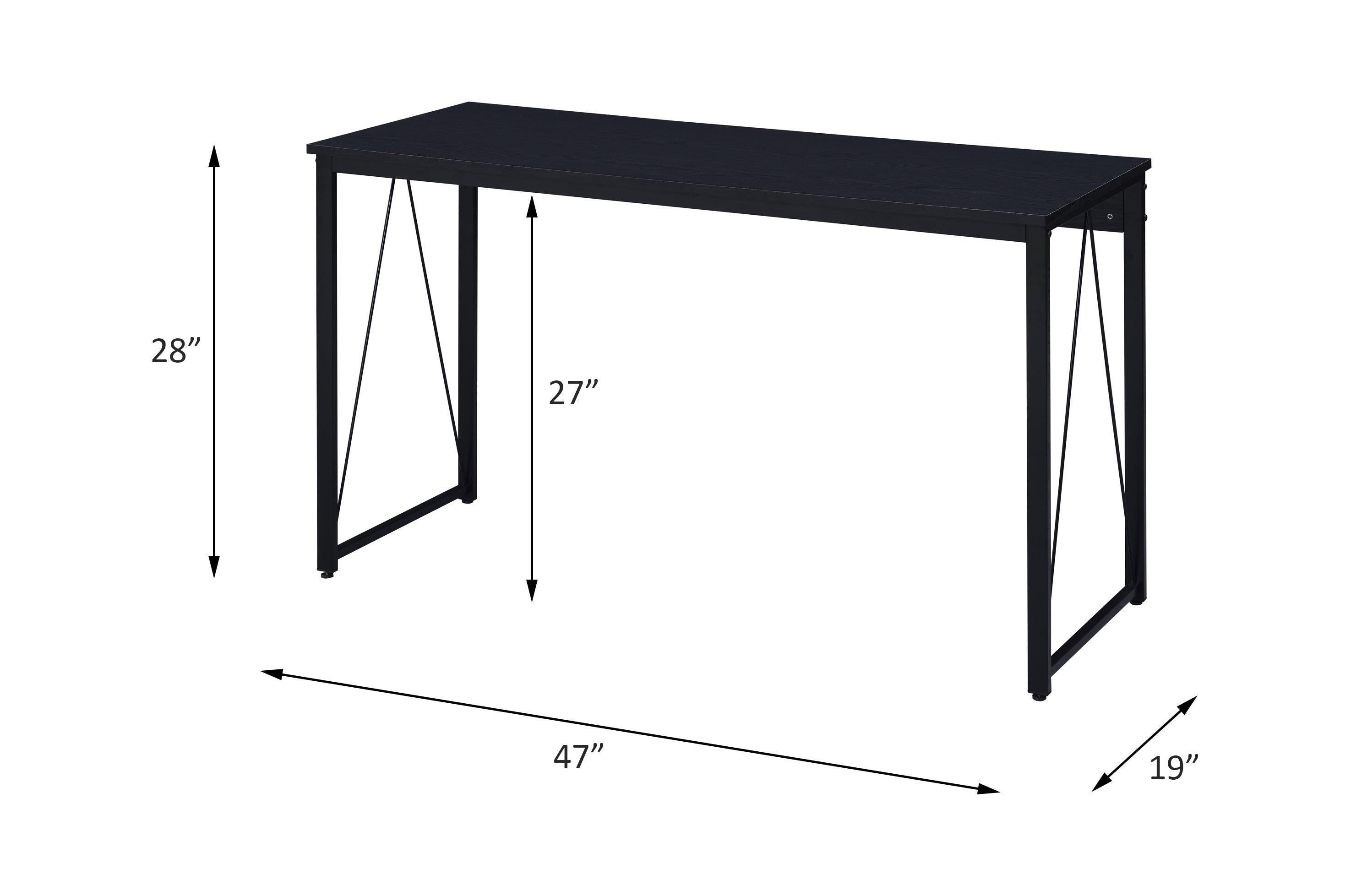 ACME Zaidin Writing Desk, Black Finish 92607