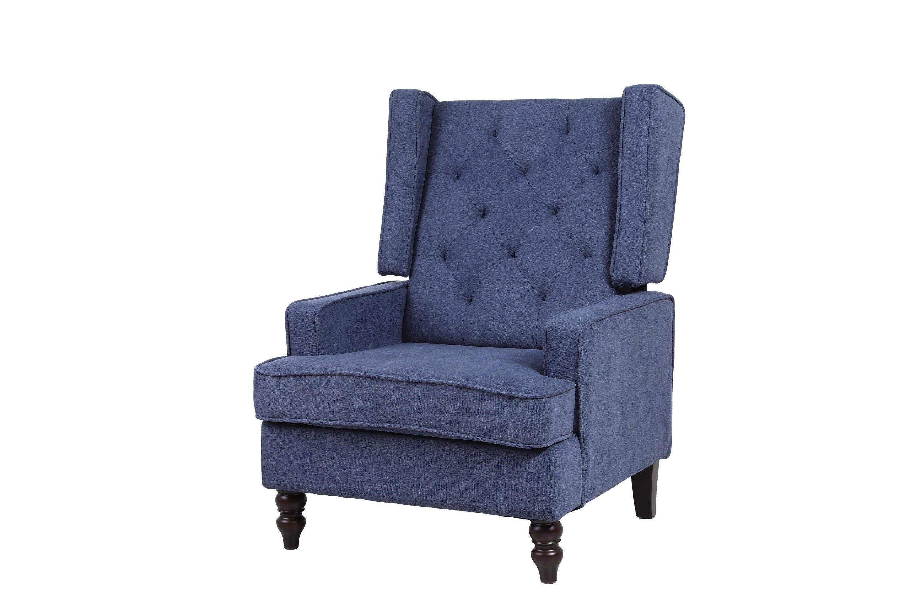 living  room Comfortable  rocking chairAccent chair  Navy  fabric