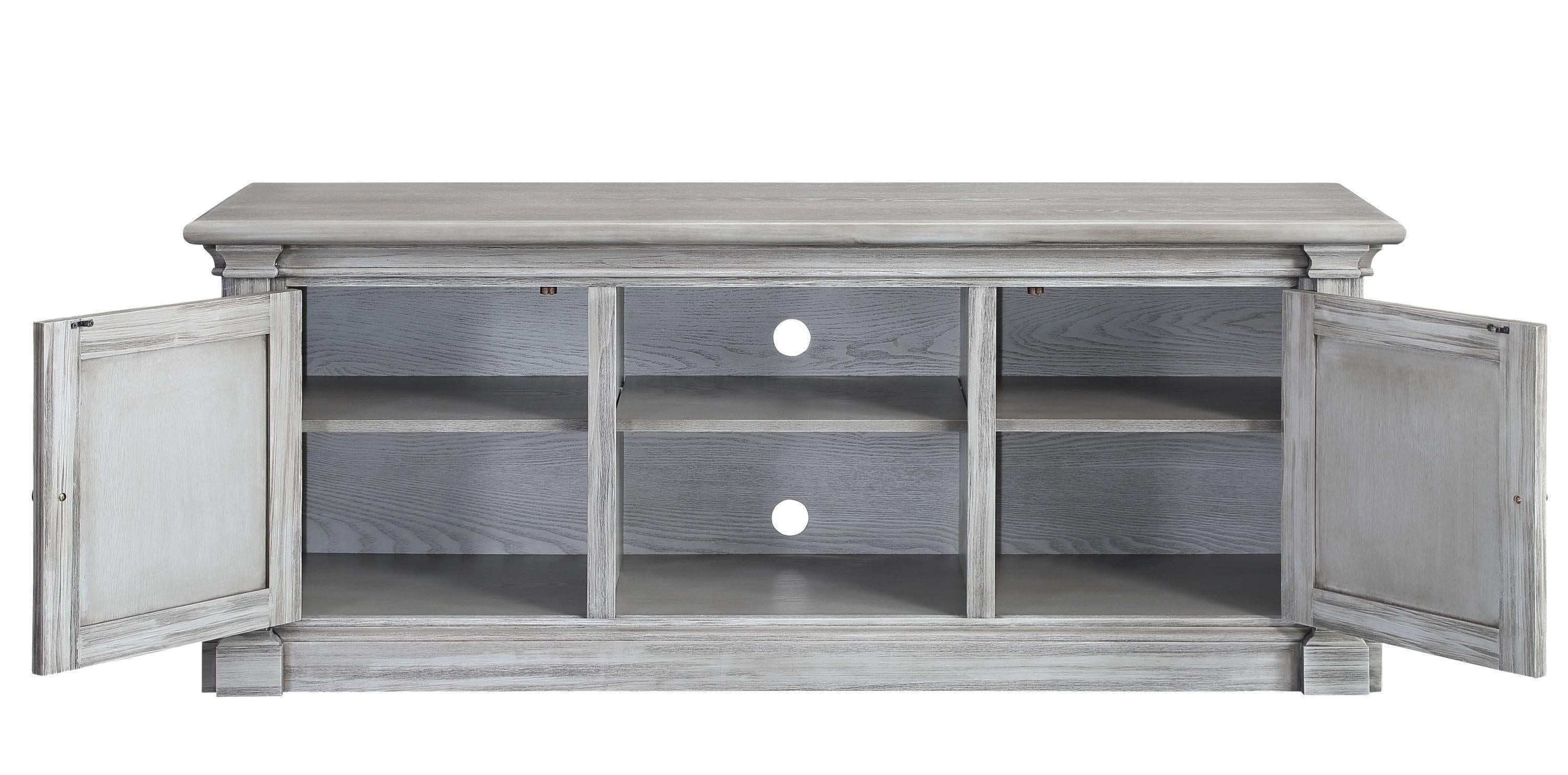 ACME Lucinda TV Stand, Gray Oak 91612