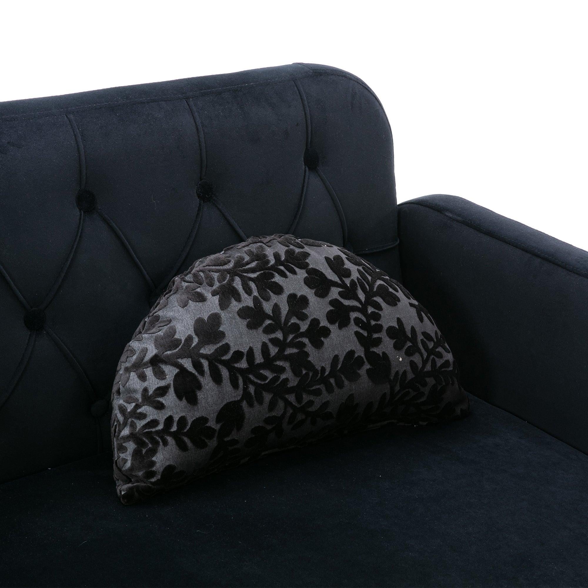 Velvet  Sofa , Accent sofa .loveseat sofa with metal feet