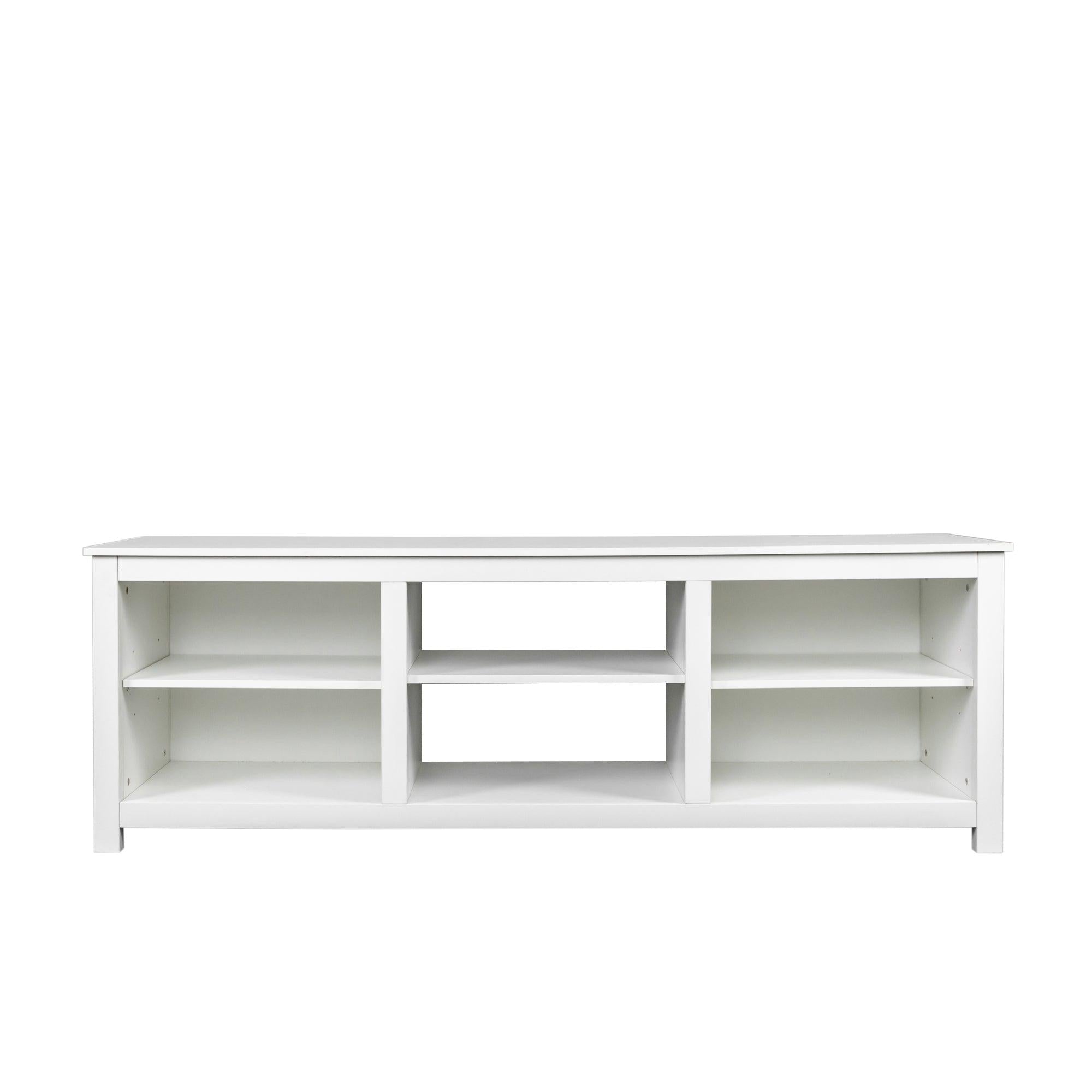 Living room TV stand furniture with 6Storage compartments and 1 shelf cabinet, high-quality particle board