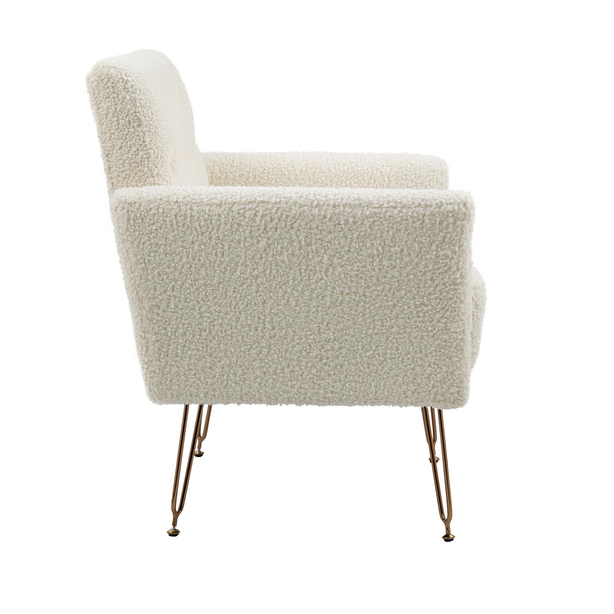 Accent  Chair  ,leisure single sofa  with Rose Golden  feet