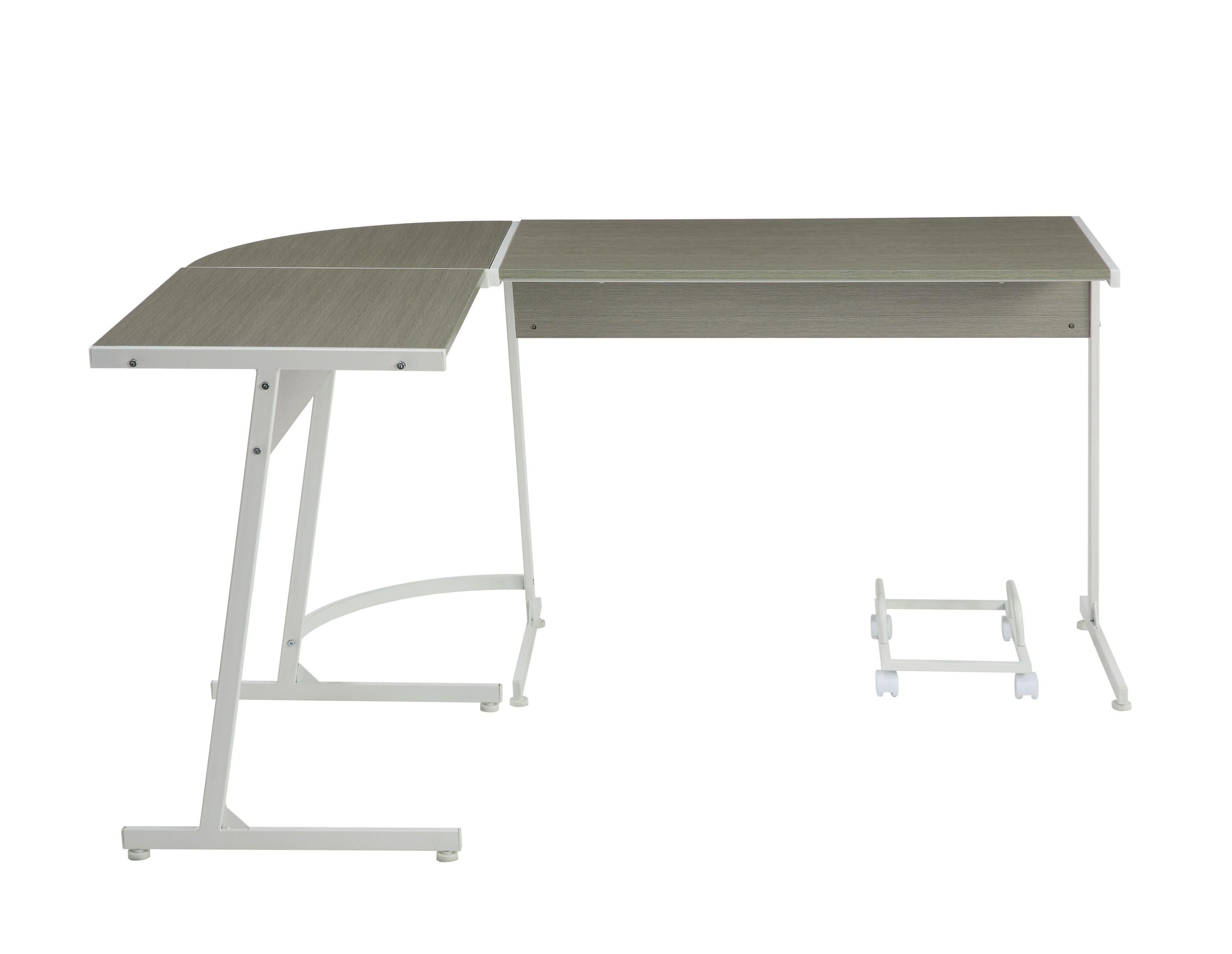 ACME Dazenus Computer Desk, Gray & White Finish OF00045