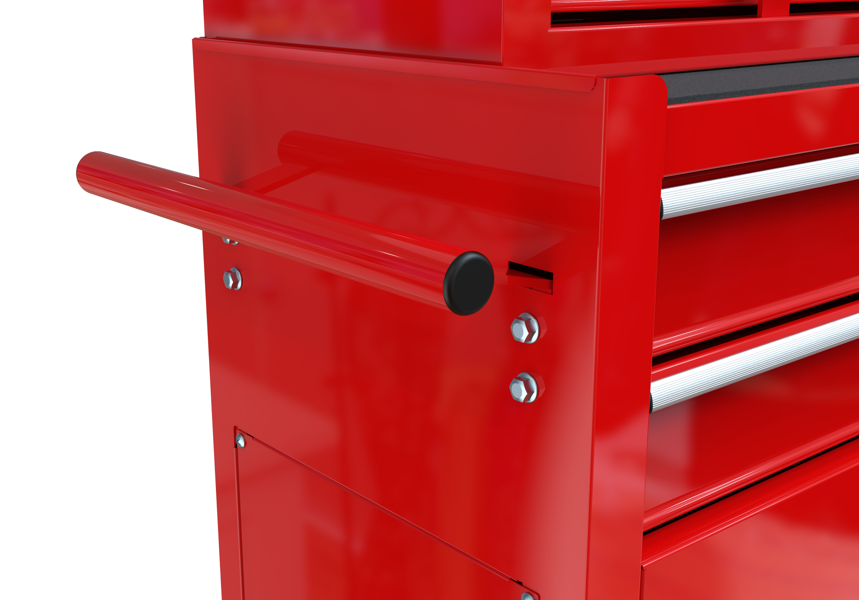 High Capacity Rolling Tool Chest with Wheels and Drawers, 8-Drawer ToolStorage Cabinet--RED