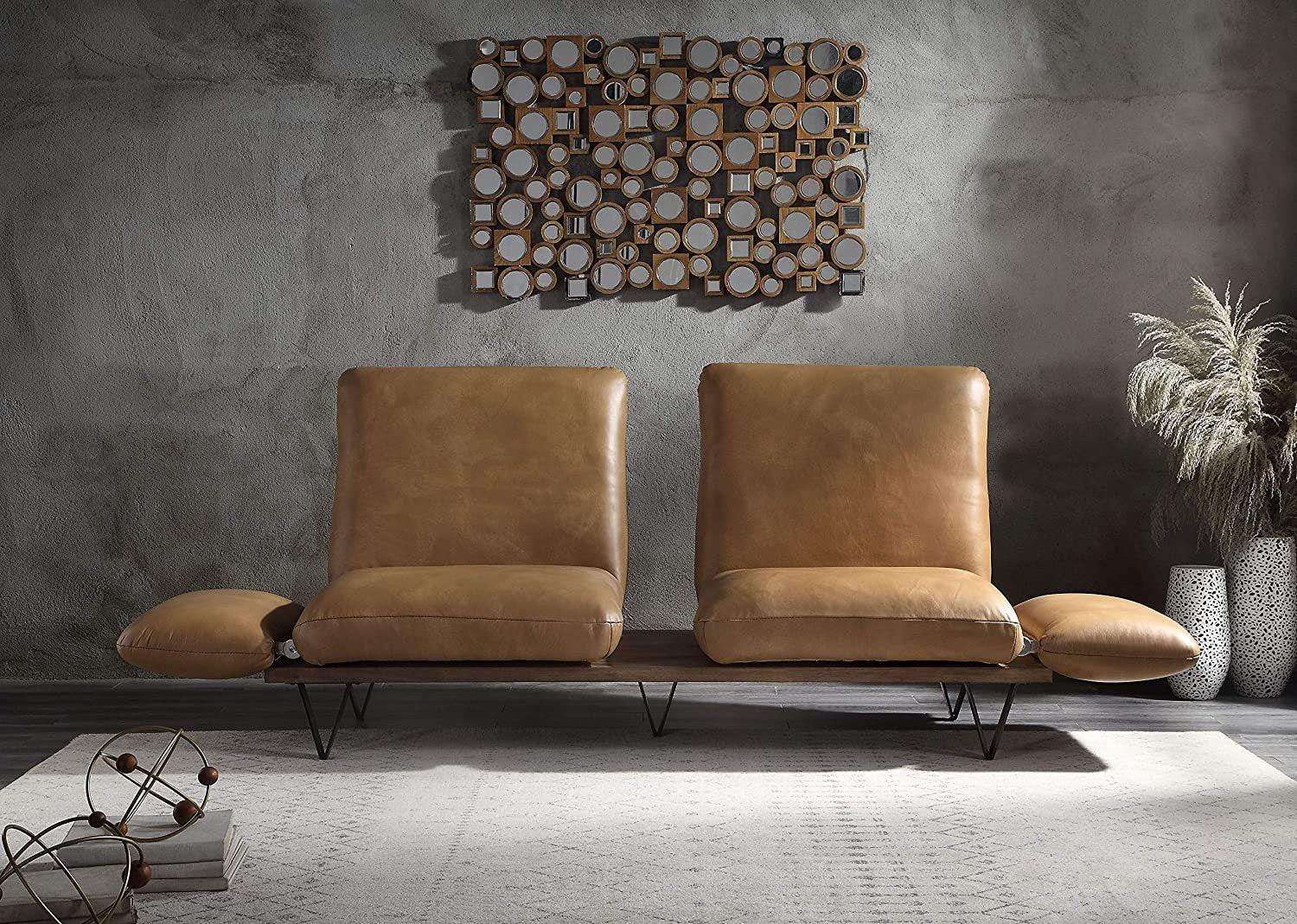 ACME Narech Sofa, Nutmeg Top Grain Leather 55065 image