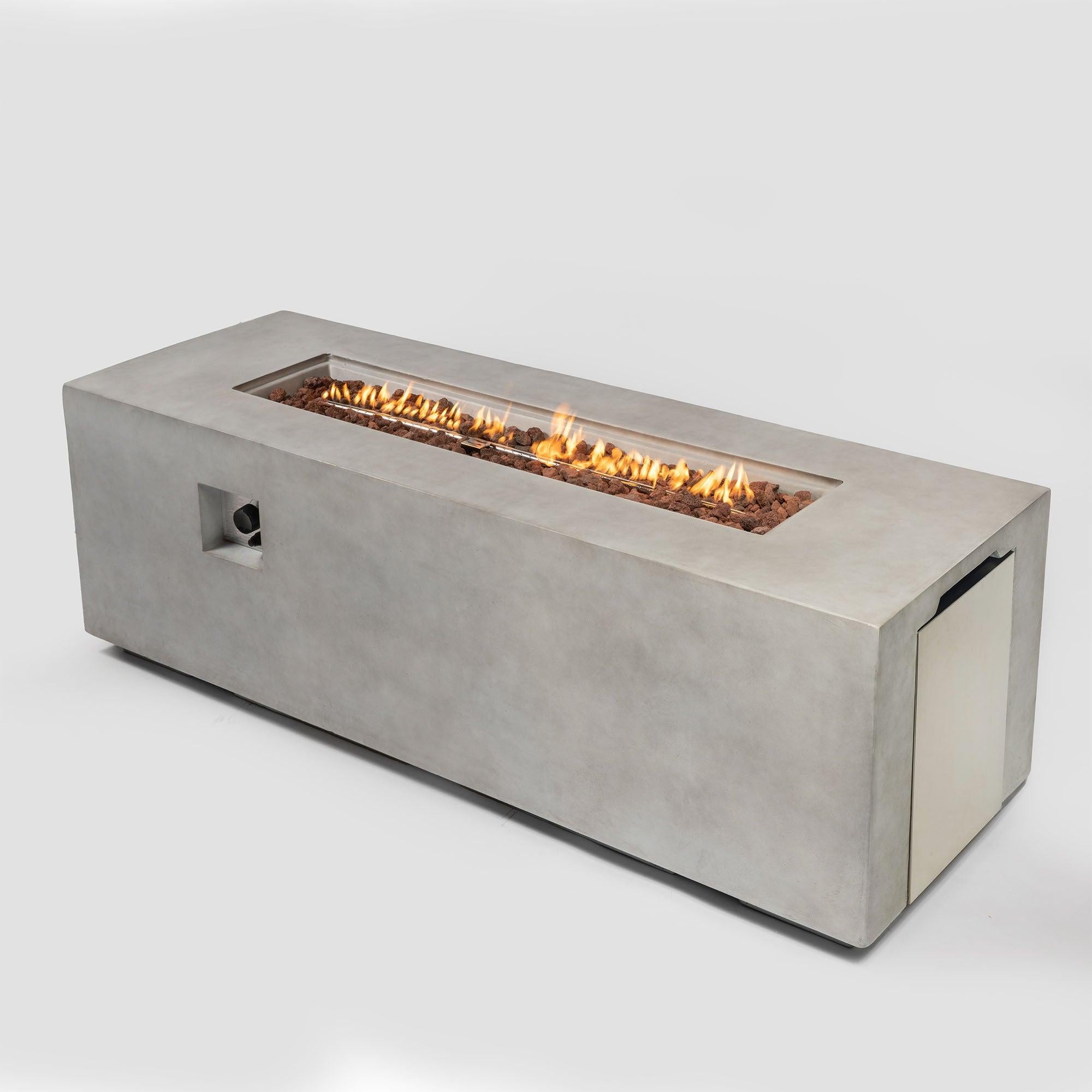 70inch Concrete Large Fire Pit Table image